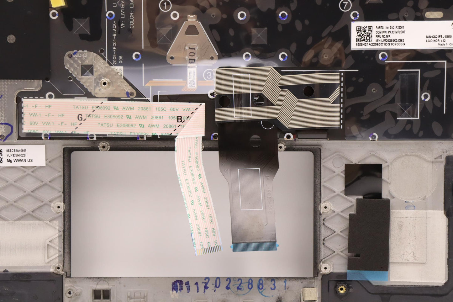 Lenovo Mech_Asm Kbdw/C Kor Bklt(Chy)W - 5M11A37659