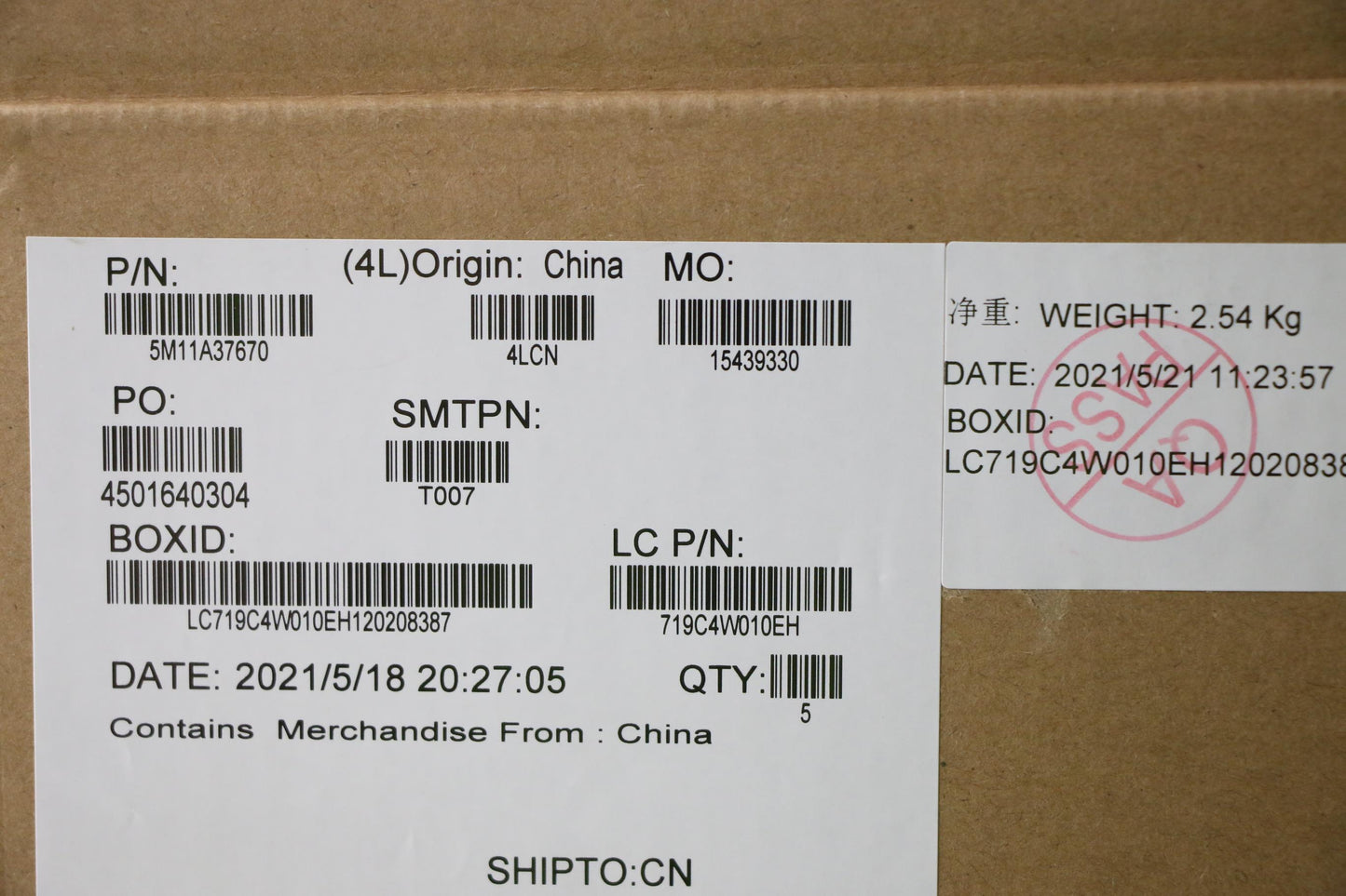 Lenovo Mech_Asm Kbdw/C Kor Bklt(Sun)W - 5M11A37670