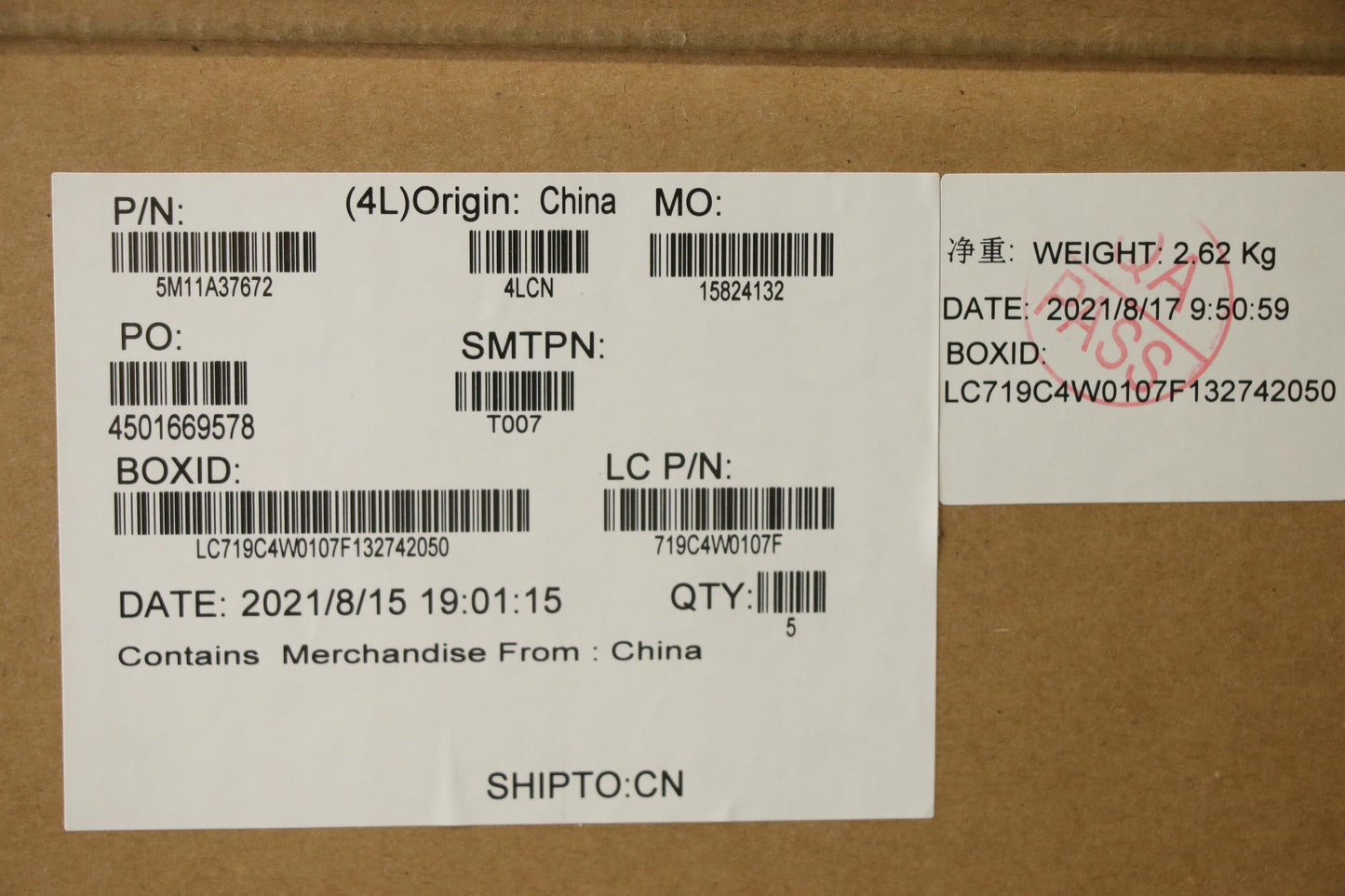 Lenovo Mech_Asm Kbdw/C La Spa Bklt(Ch - 5M11A37672
