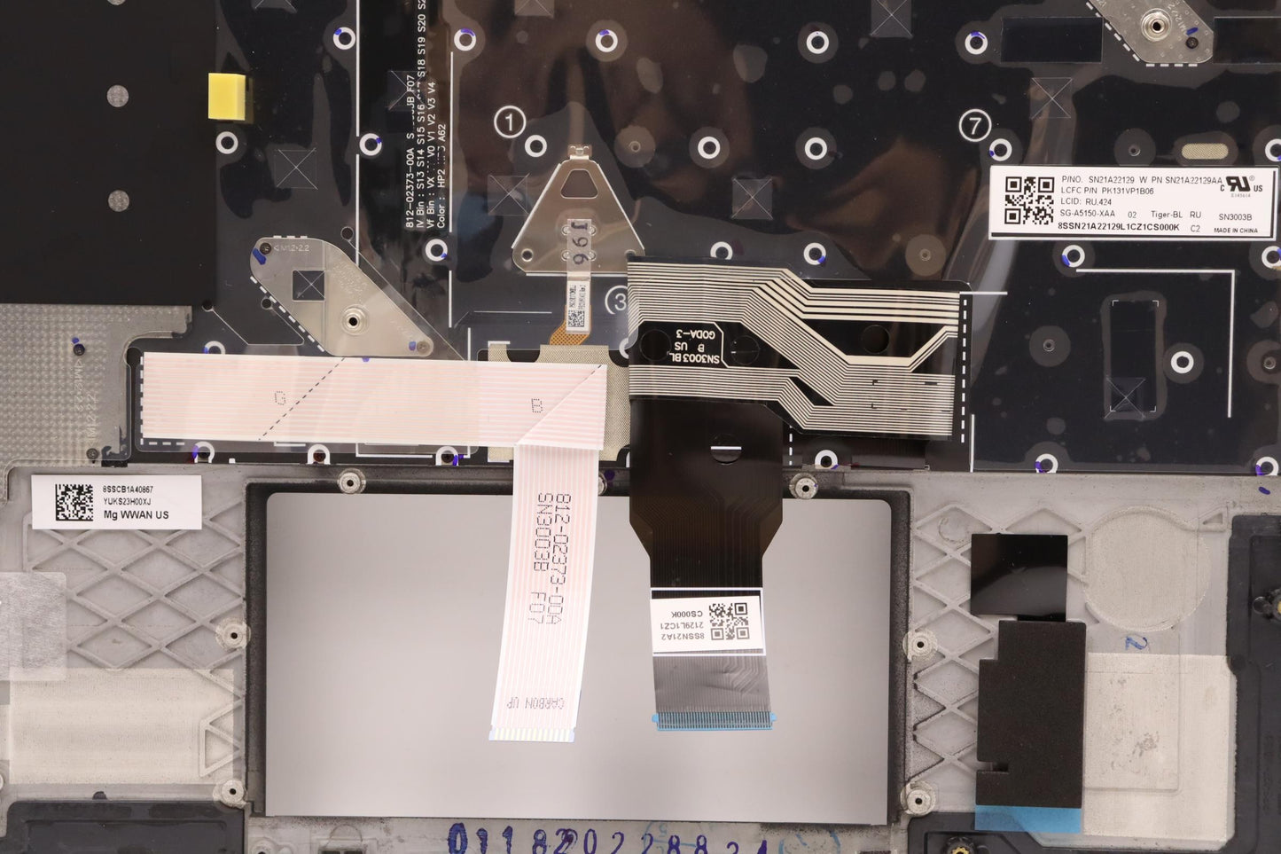 Lenovo Mech_Asm Kbdw/C Rus Bklt(Ltn)W - 5M11A37705