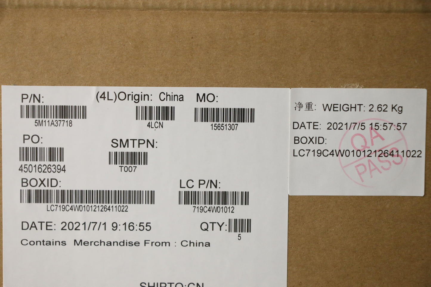 Lenovo Mech_Asm Kbdw/C Slv Bklt(Sun)W - 5M11A37718