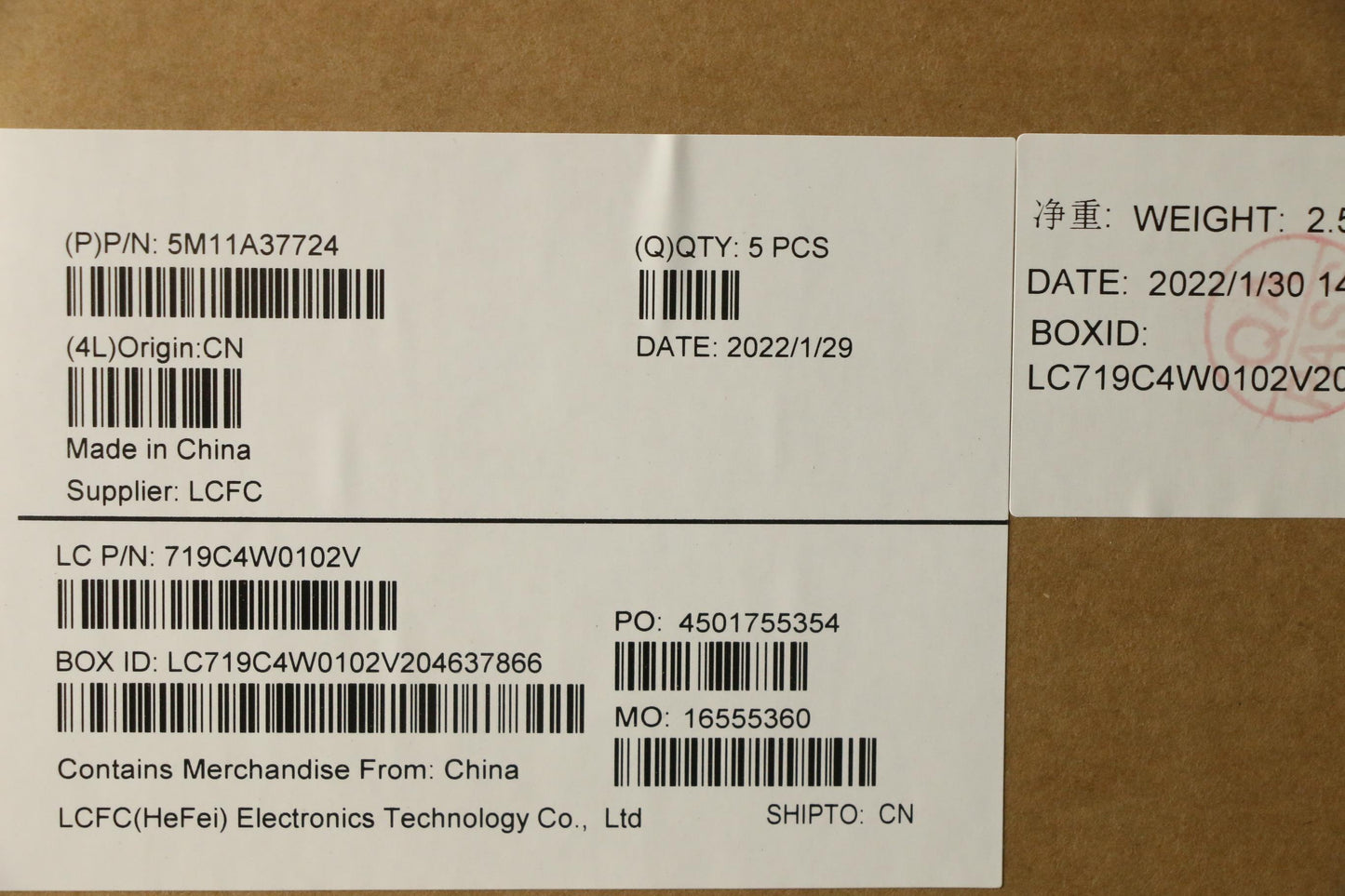 Lenovo Mech_Asm Kbdw/C Spa Bklt(Tra)W - 5M11A37724