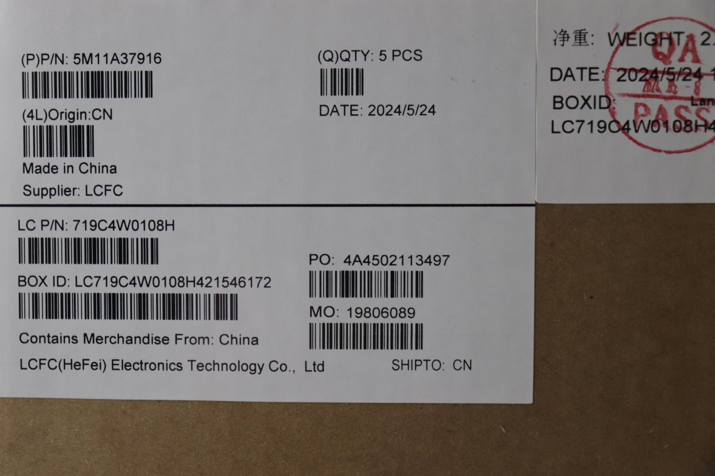 Lenovo Mech_Asm Kbdw/C Spa Bklt(Chy) - 5M11A37916