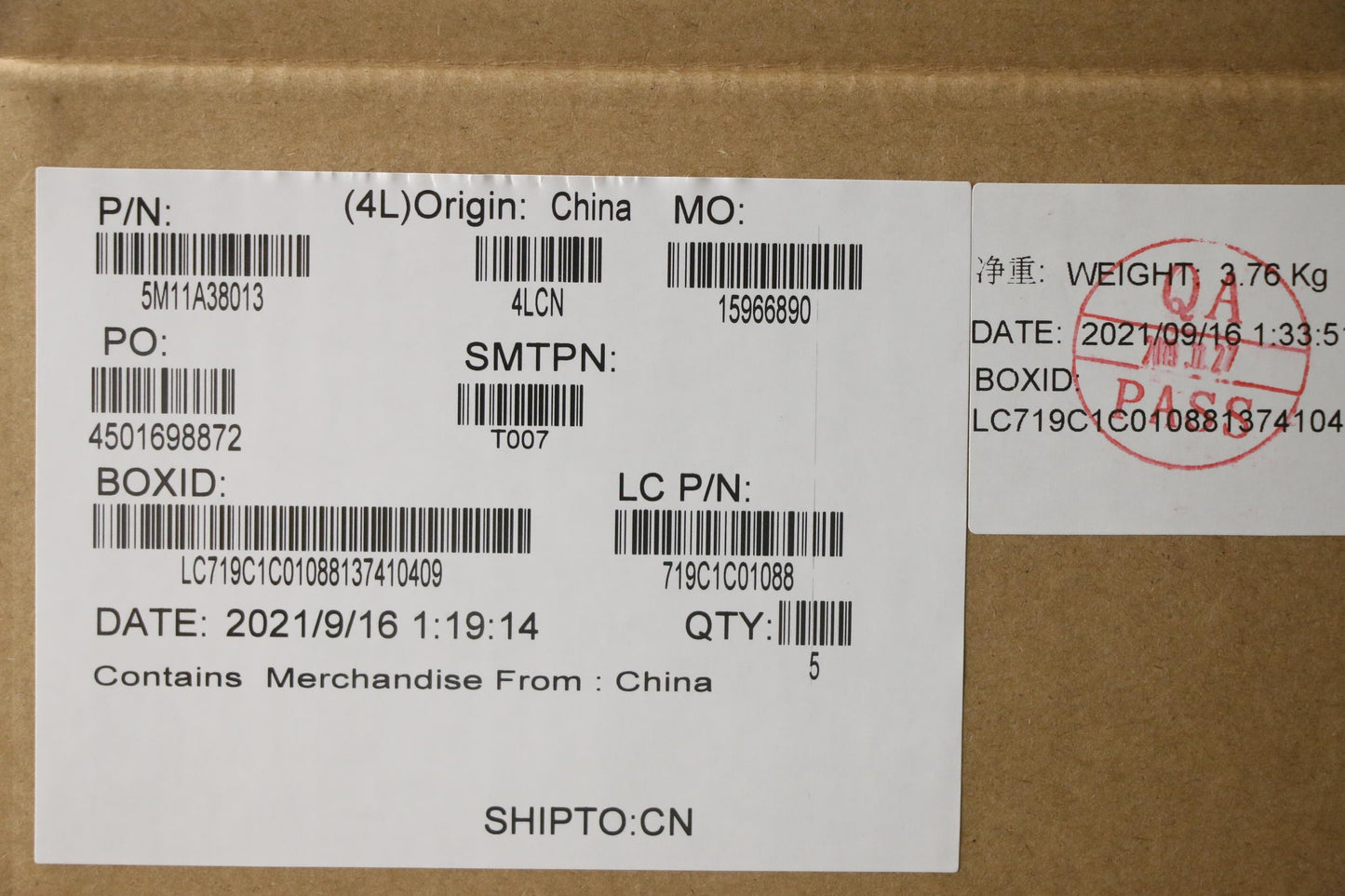 Lenovo Mech_Asm Kb C Spa(Pmx)Pt Uk Bk - 5M11A38013