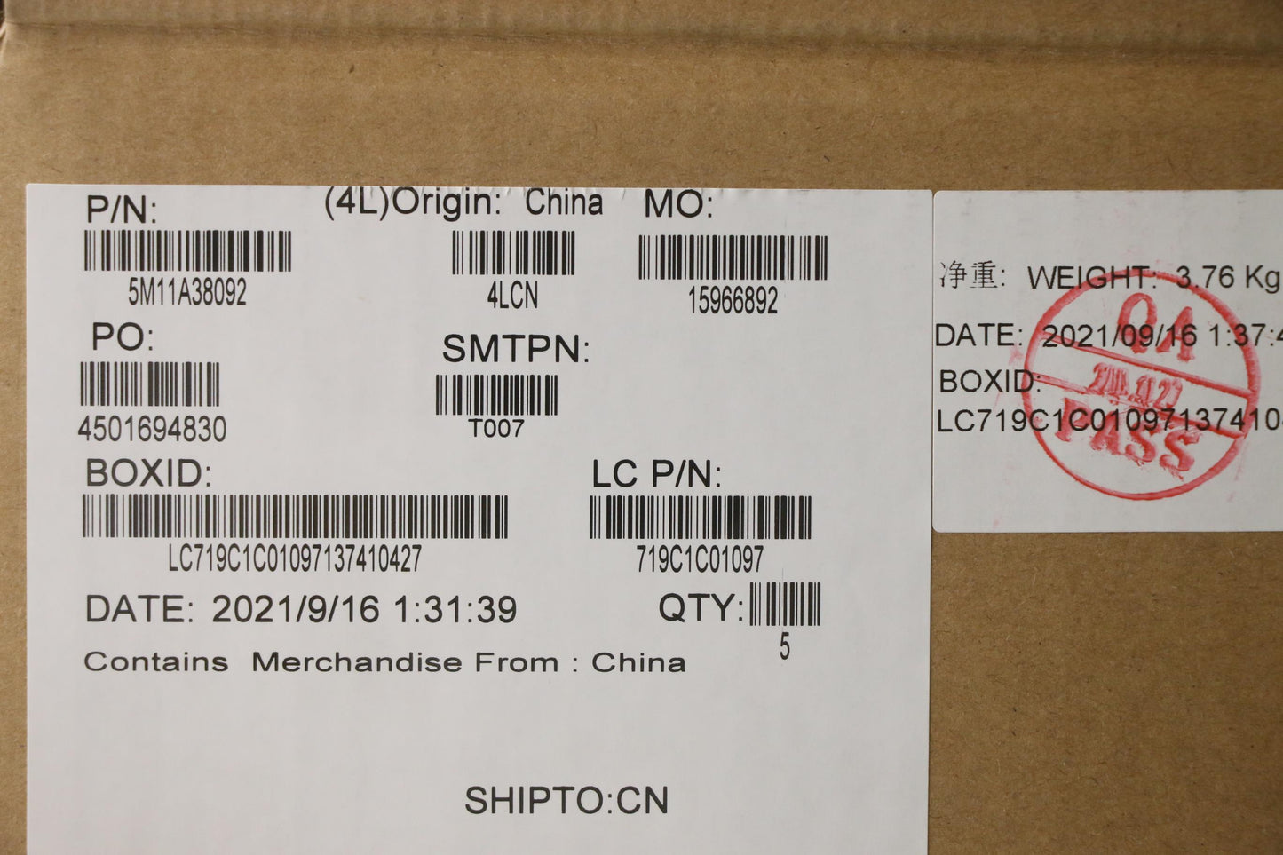 Lenovo Mech_Asm Kb C Sws(Pmx)Pt Uk Bk - 5M11A38092