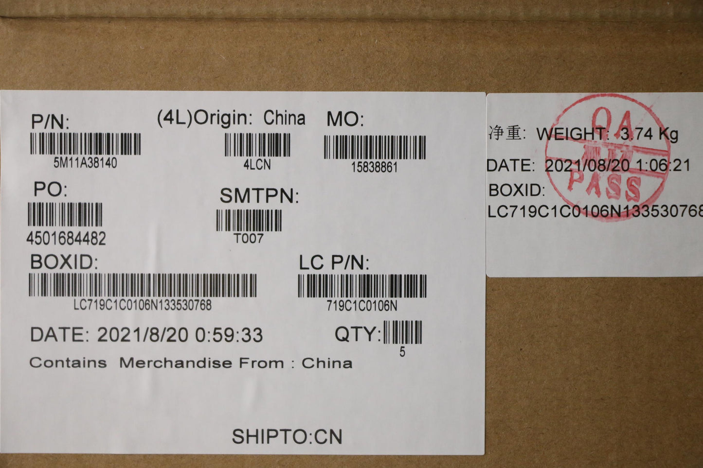 Lenovo Mech_Asm Kb C Thai(Pmx)Pt Us B - 5M11A38140