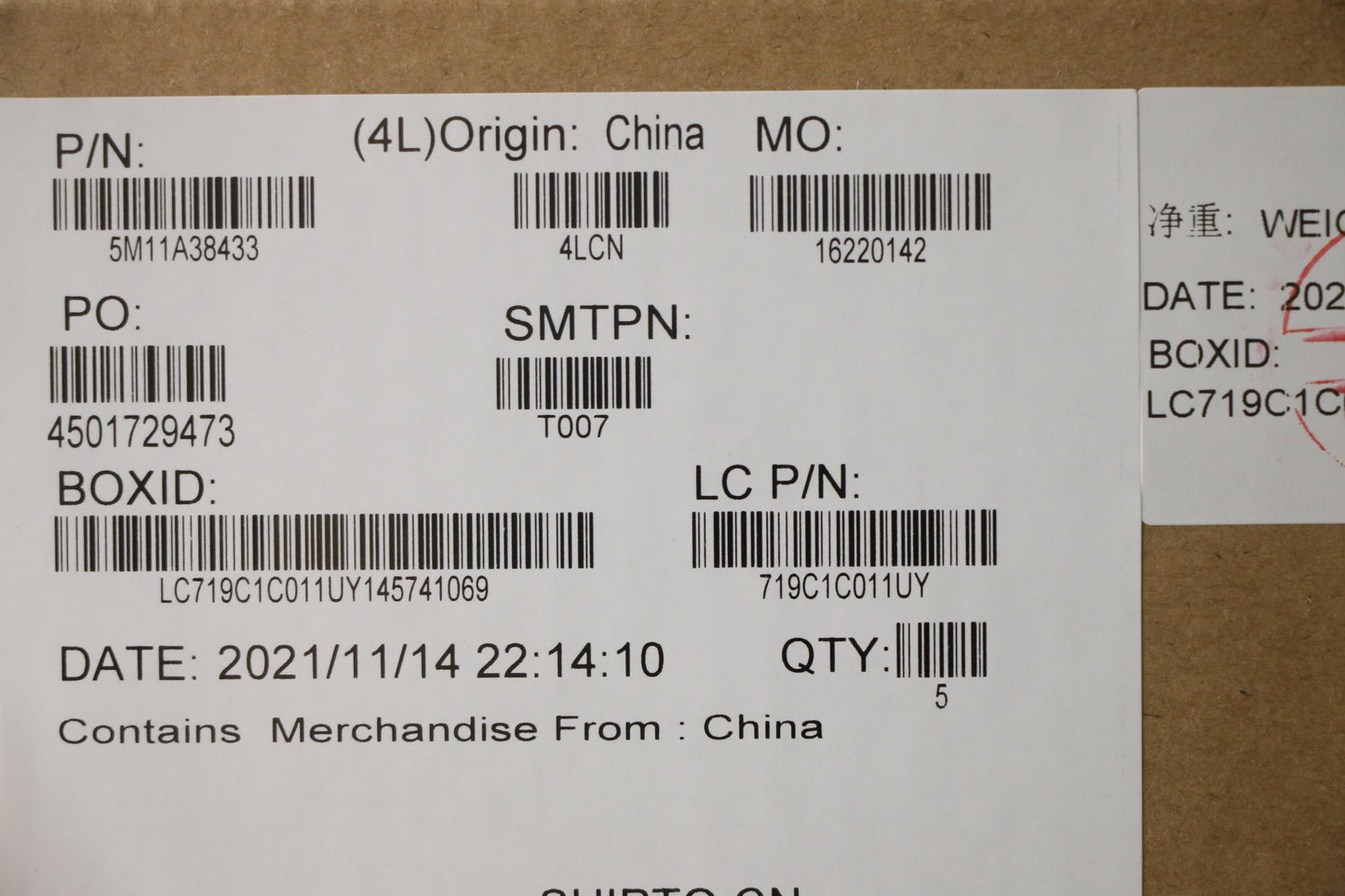 Lenovo Mech_Asm Kb C Den(Pmx)Pt Fp Uk - 5M11A38433
