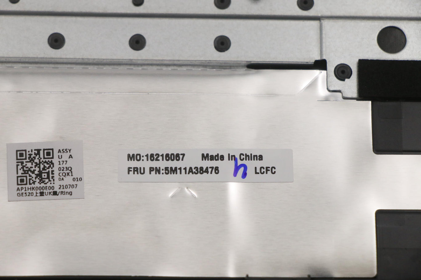 Lenovo Mech_Asm Kb C Nor(Pmx)Pt Fp Uk - 5M11A38476