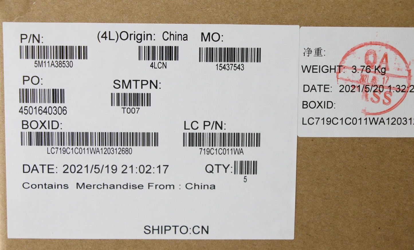 Lenovo Mech_Asm Kb C Uke(Pmx)Pt Fp Uk - 5M11A38530