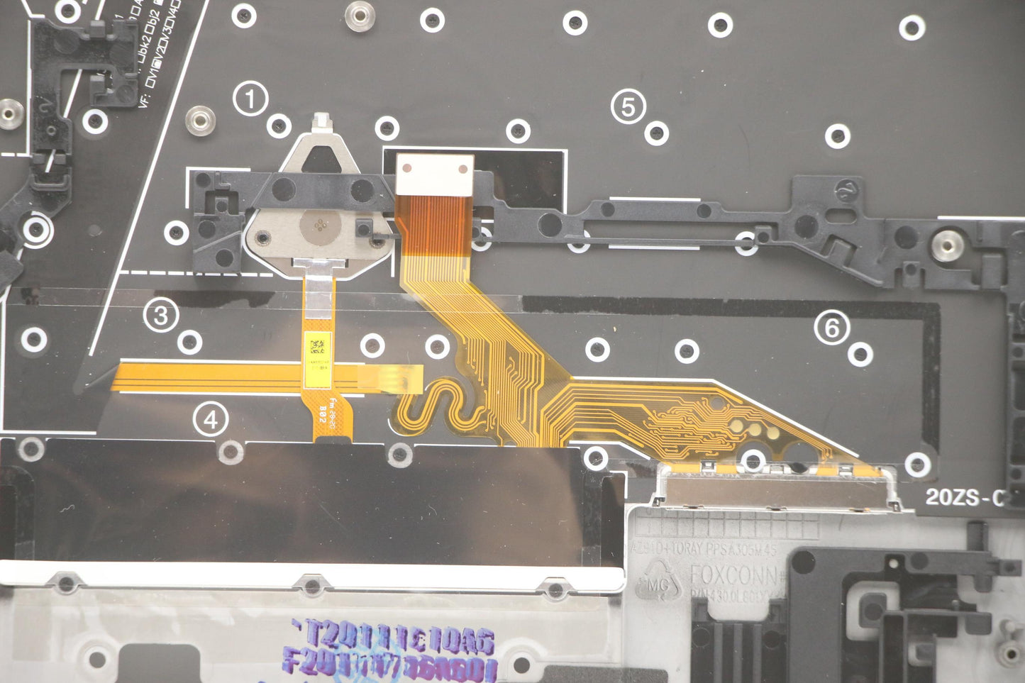 Lenovo Mech_Asm Grp,Kbd,Bzl,058 Fra,W - 5M11B38309