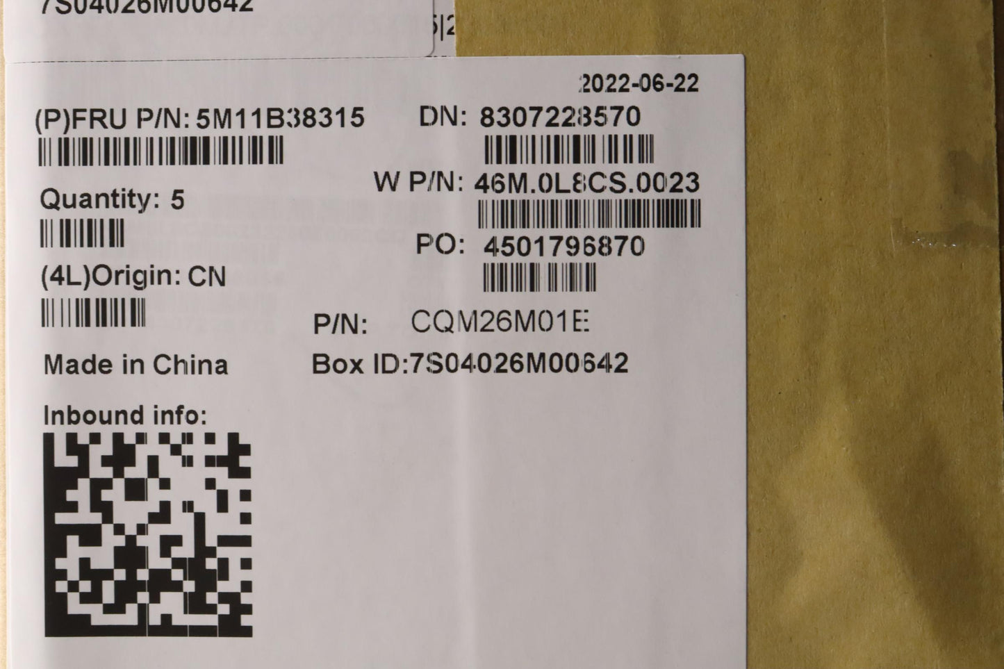 Lenovo Mech_Asm Grp,Kbd,Bzl,Cze/Slk,W - 5M11B38315