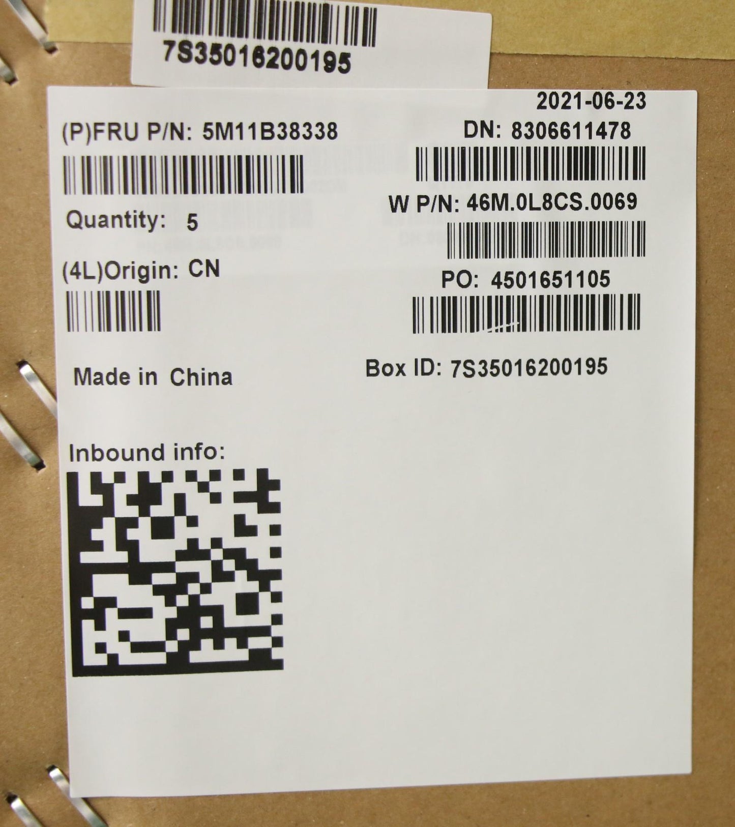 Lenovo Mech_Asm Grp,Kbd,Bzl,Swe/Fin,W - 5M11B38338