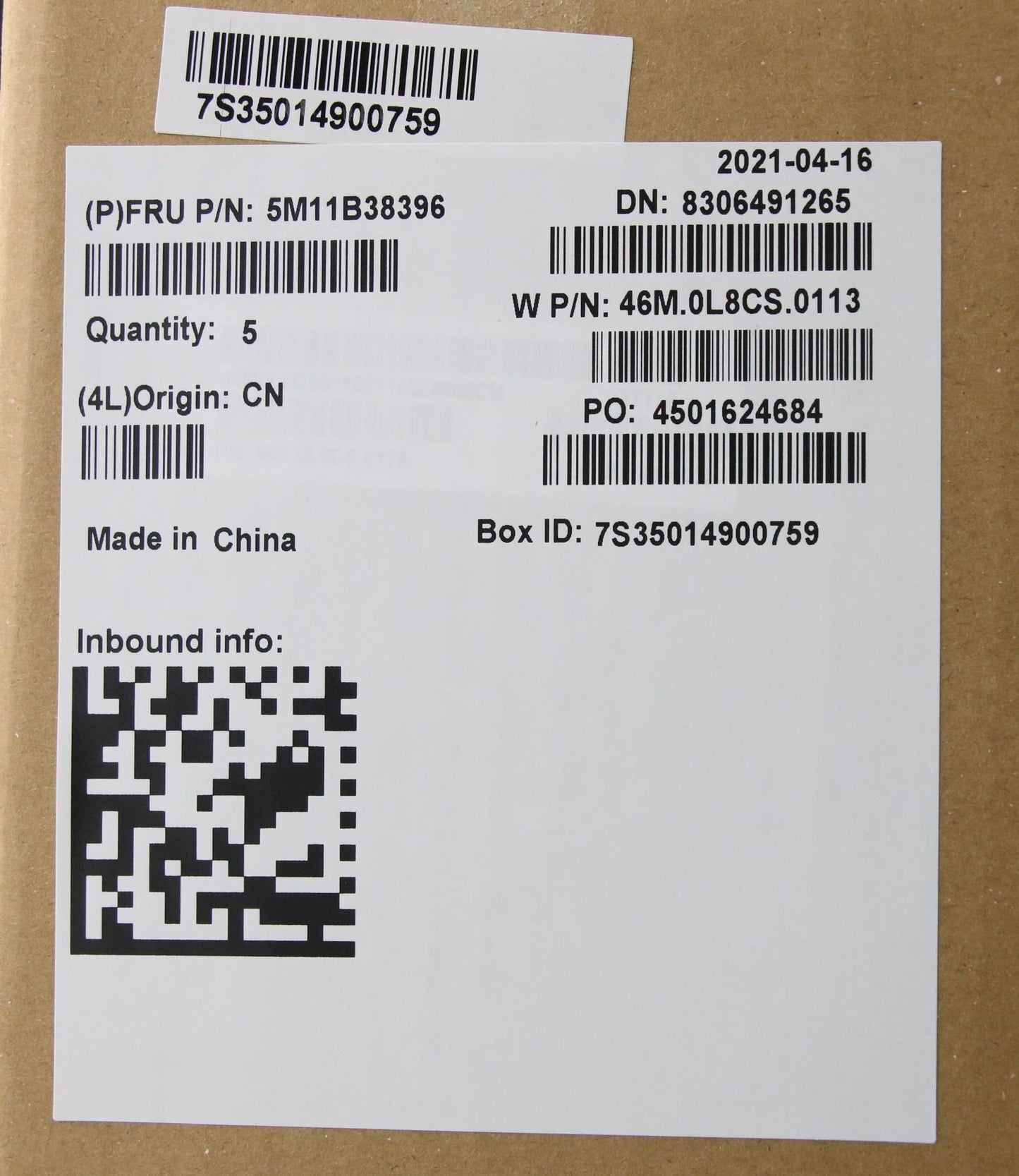 Lenovo Mech_Asm Grp,Kbd,Bzl,Hbw,Ww,Bk - 5M11B38396