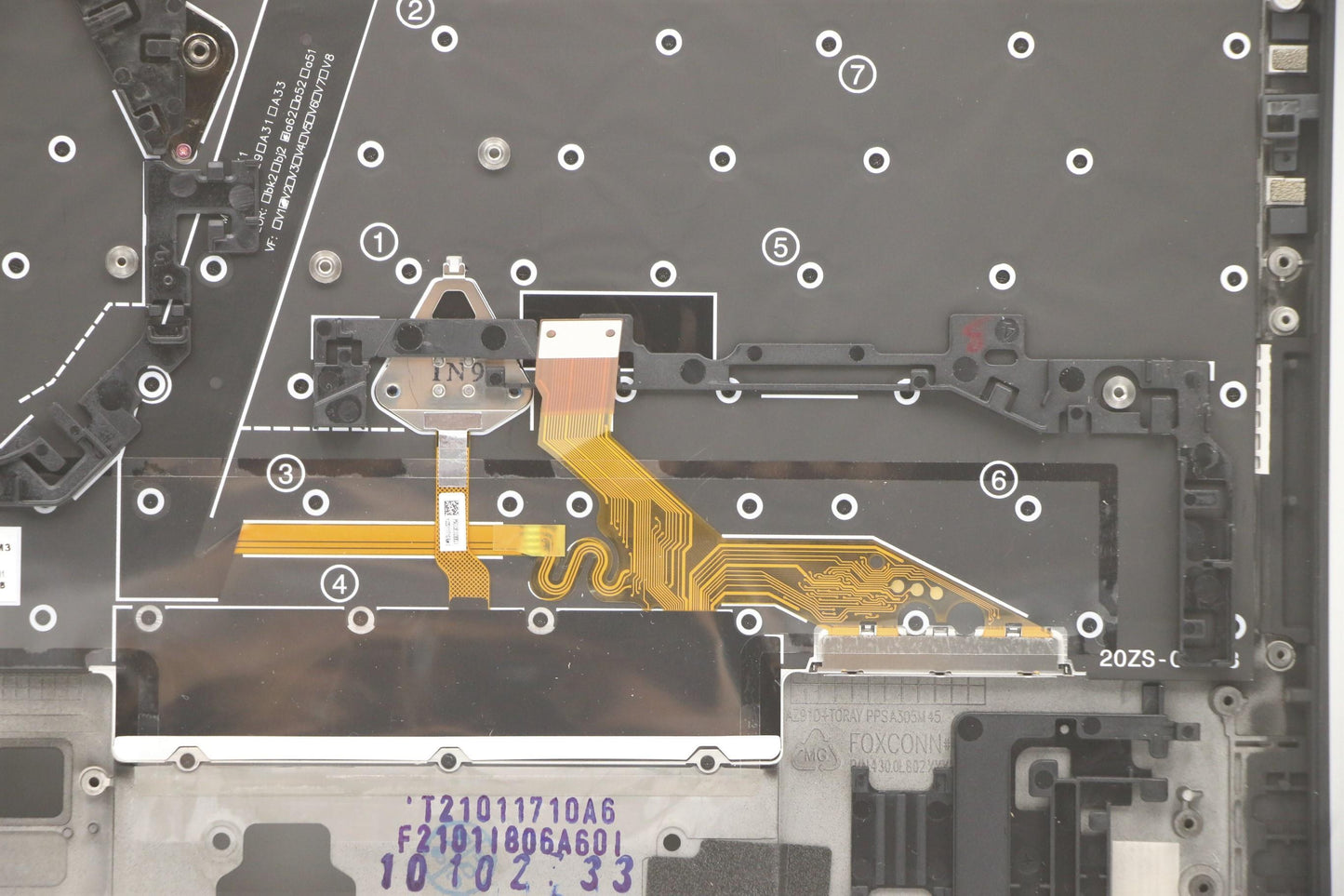 Lenovo Mech_Asm Grp,Kbd,Bzl,Hun,Ww,Bk - 5M11B38397
