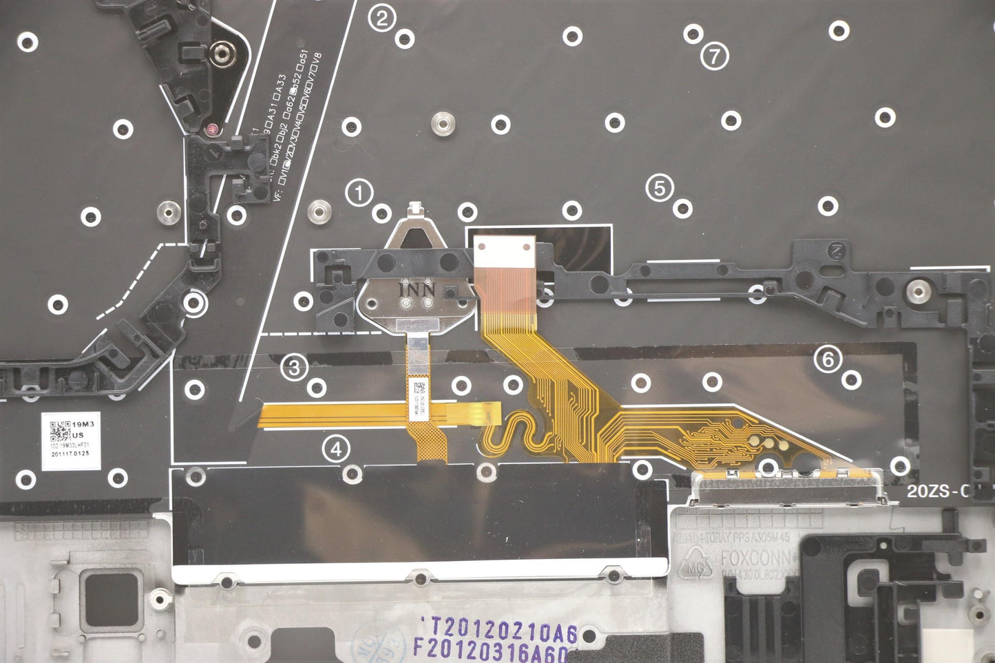 Lenovo Mech_Asm Grp,Kbd,Bzl,Rus,Ww,Bk - 5M11B38407