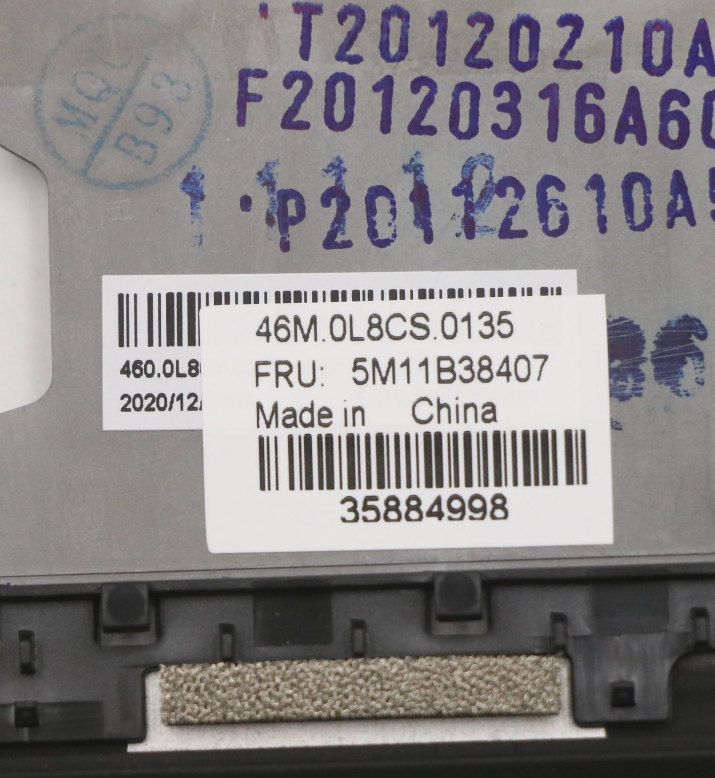 Lenovo Mech_Asm Grp,Kbd,Bzl,Rus,Ww,Bk - 5M11B38407