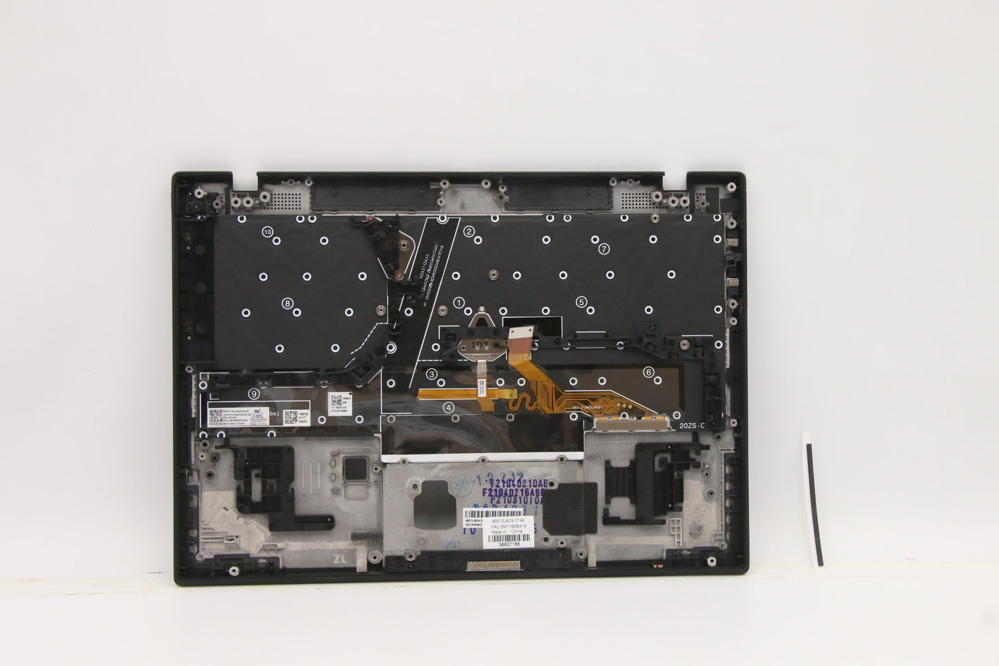 Lenovo Mech_Asm Grp,Kbd,Bzl,Tur,Ww,Bk - 5M11B38414