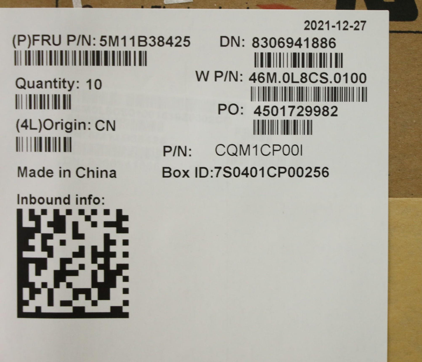 Lenovo Mech_Asm Grp,Kbd,Bzl,Eng,Ww,Bk - 5M11B38425