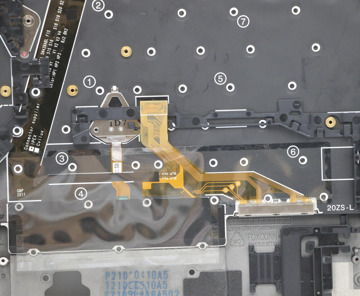 Lenovo Mech_Asm Grp,Kbd,Bzl,Euro Eng, - 5M11B38427