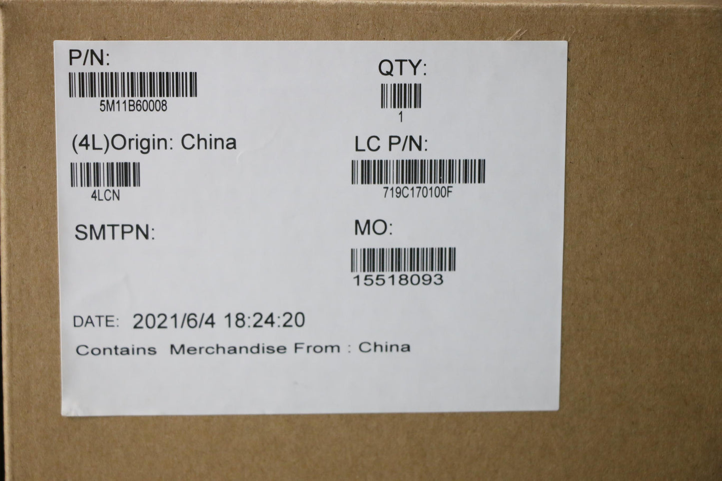 Lenovo Mech_Asm 14Wuxga,Ag,Ir,Hpd,Gy, - 5M11B60008