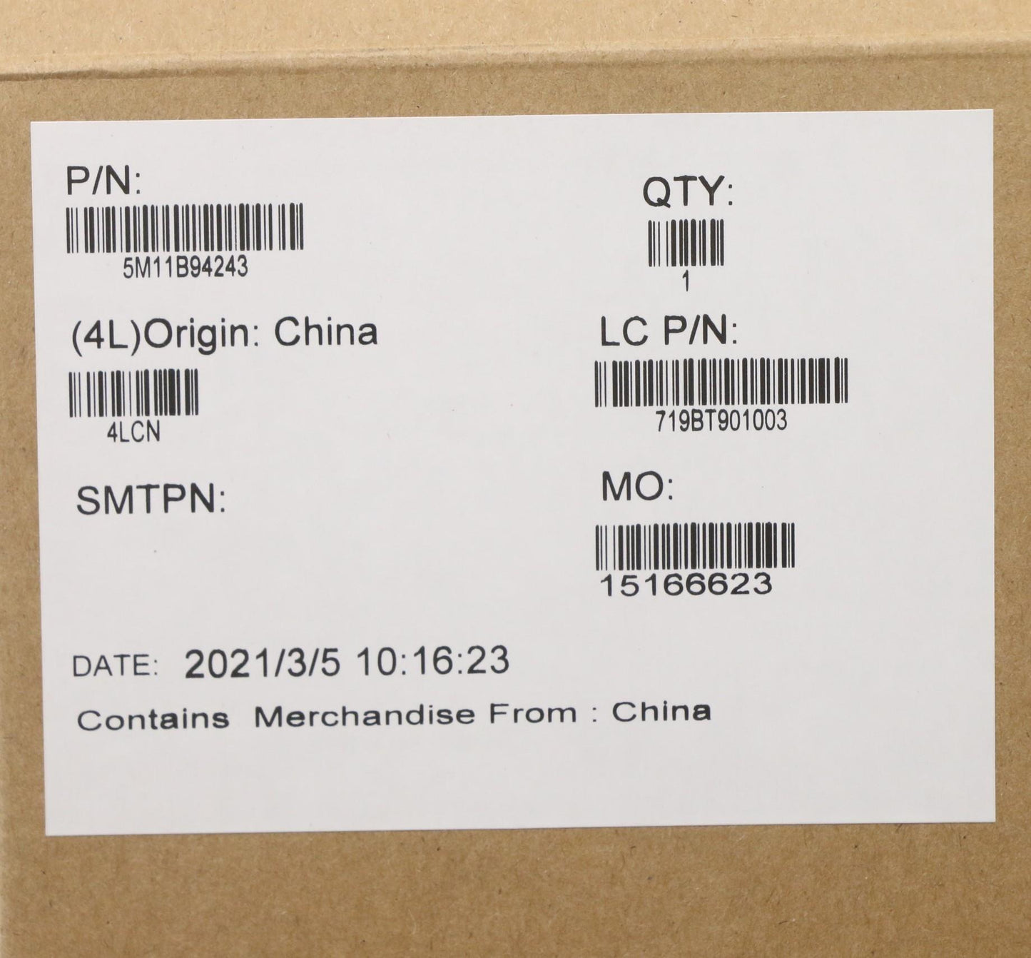 Lenovo Mech_Asm Fru W/Mic Bezel Sheet - 5M11B94243