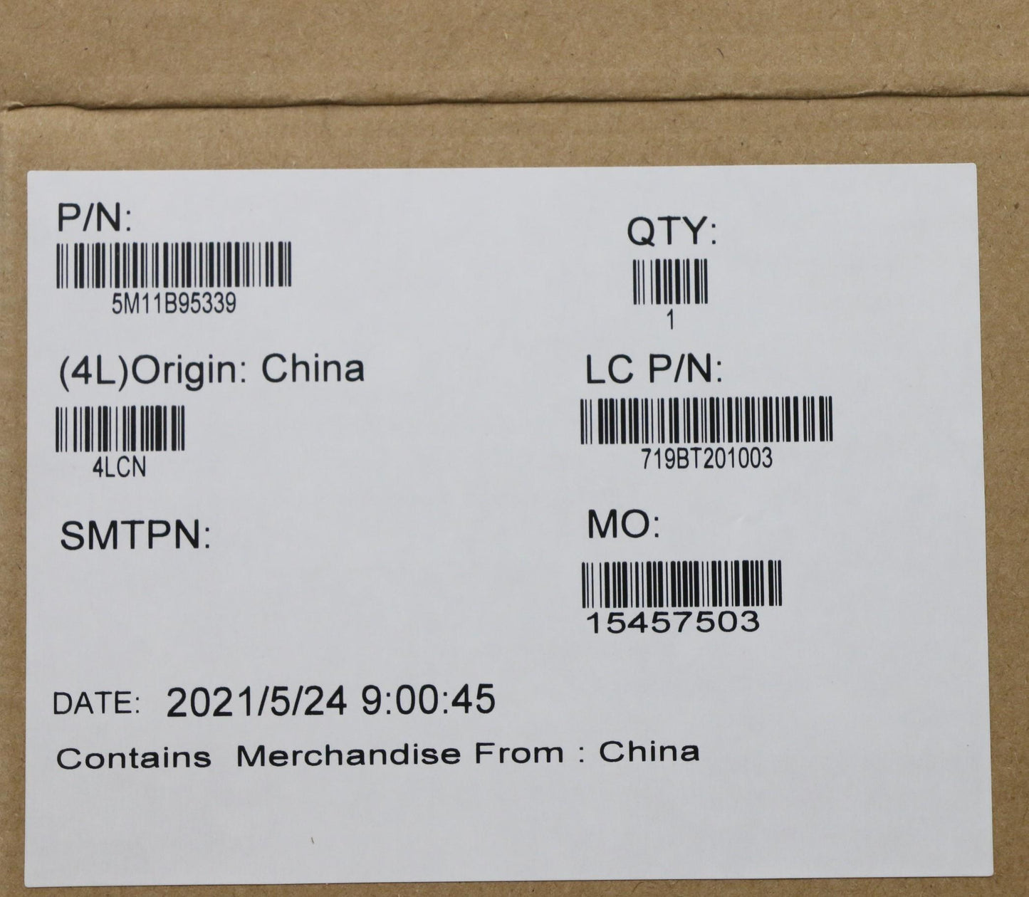 Lenovo Mechanical Assembly - 5M11B95339