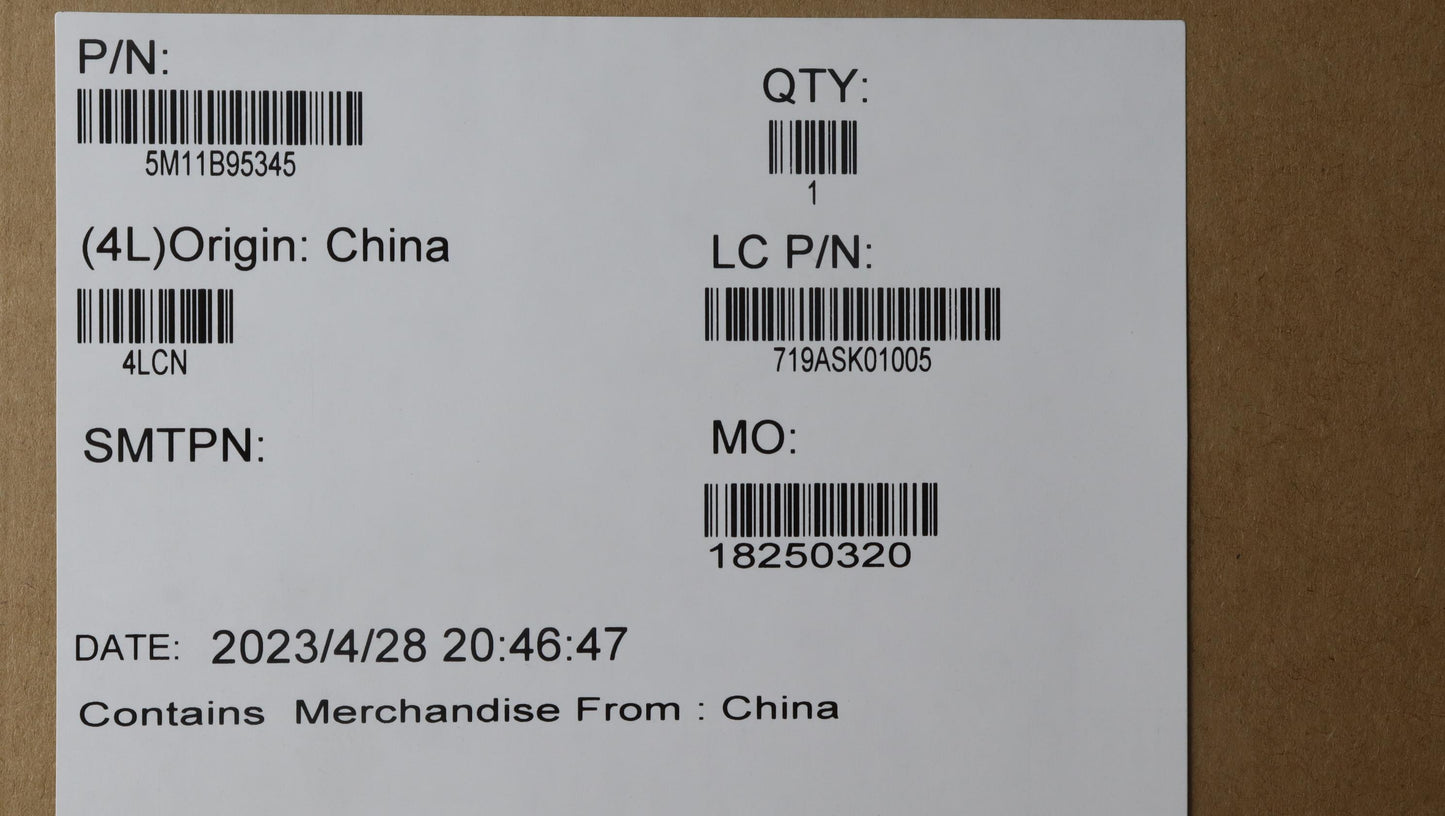 Lenovo Bezel Sheet Tape Assembly, HD CAM - 5M11B95345