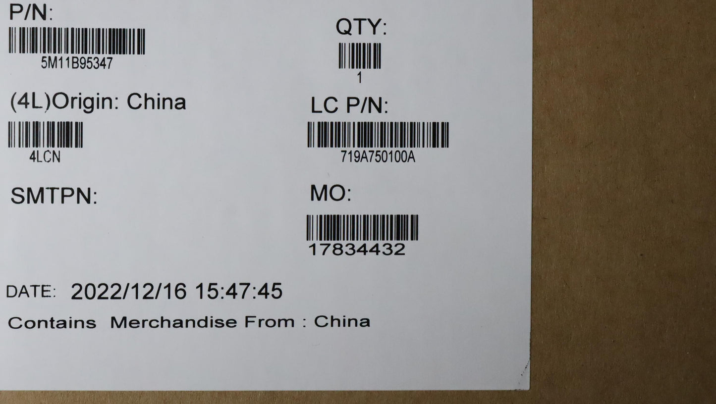 Lenovo Mech_Asm B Sheet Tape Assembly - 5M11B95347