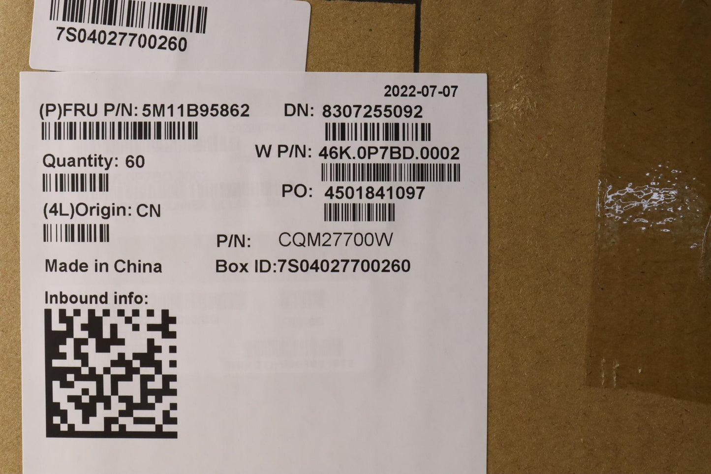 Lenovo CS20 Mylar Film, 2-layer - 5M11B95862