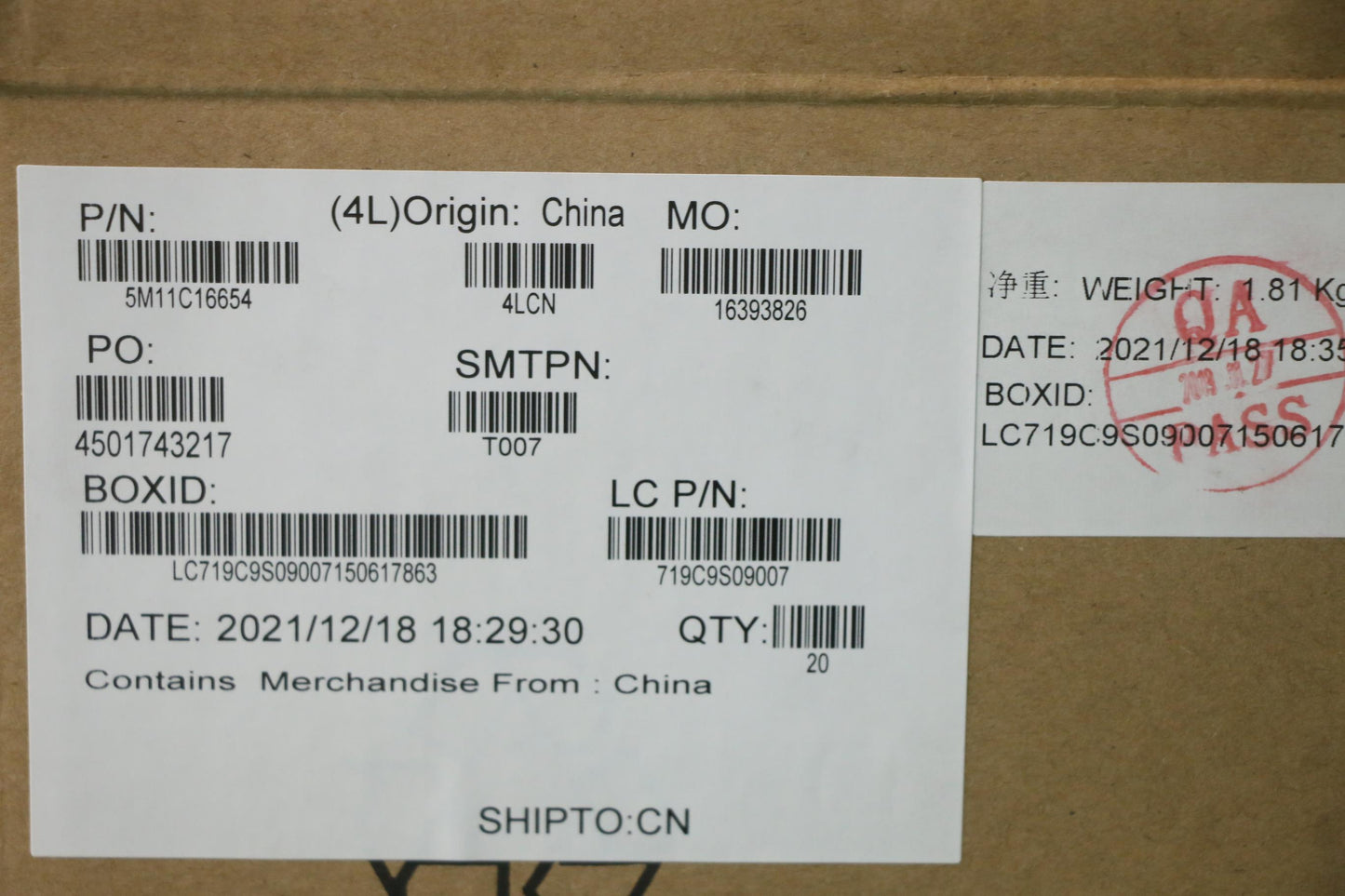 Lenovo Mech_Asm Lcfc 540Bt Dim Rail - 5M11C16654