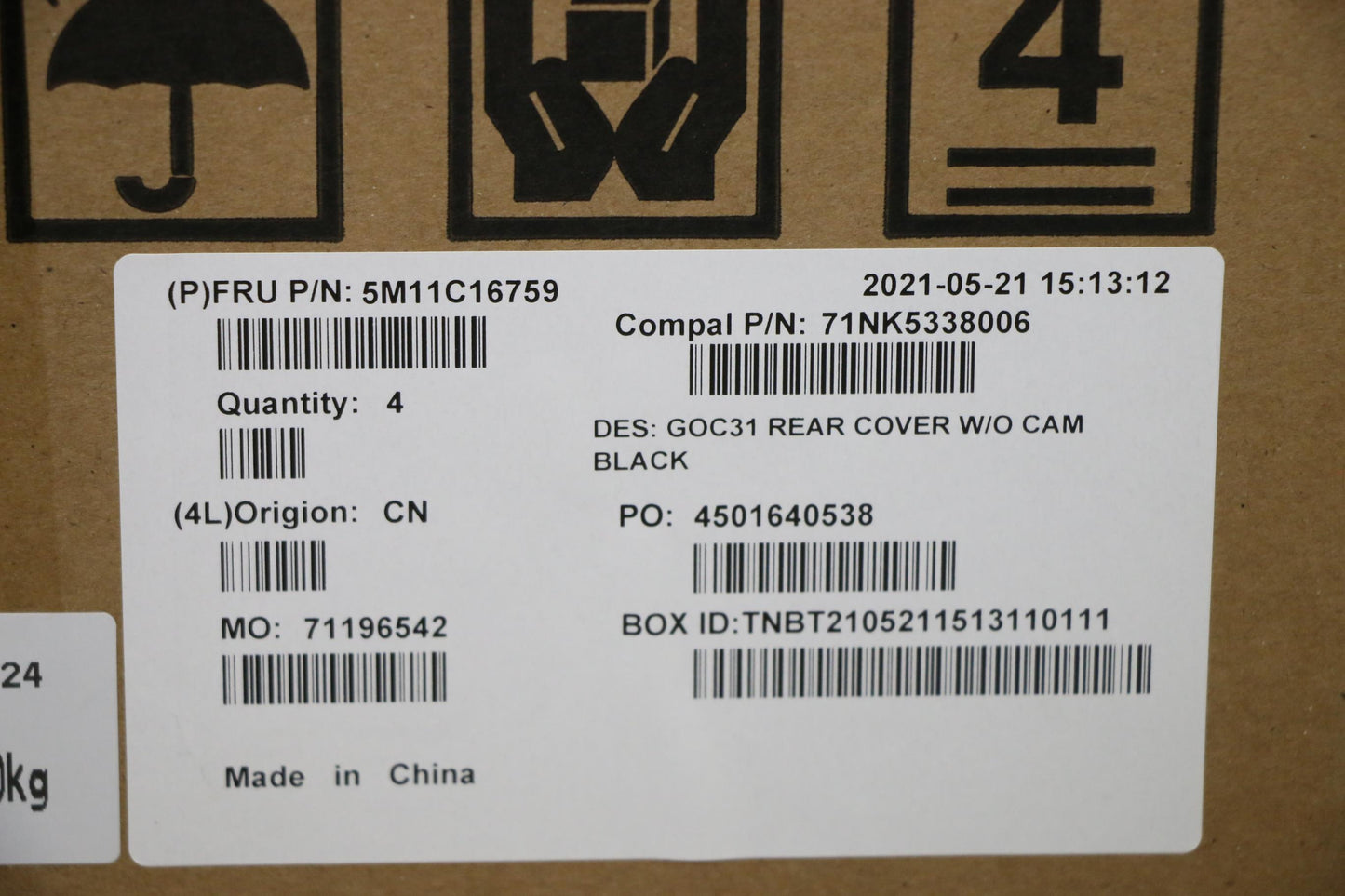 Lenovo Mech_Asm Rear_Cover,Black,Aio - 5M11C16759