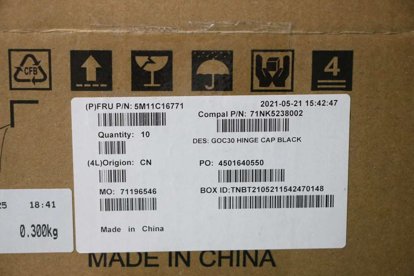 Lenovo Mech_Asm Hinge_Cap_Black,Aio 3 - 5M11C16771