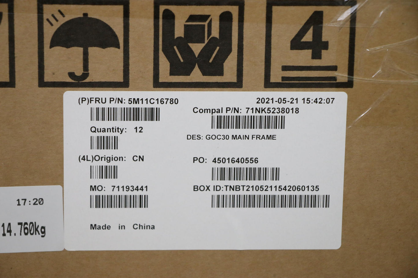 Lenovo Mech_Asm Main_Frame_Brk_Itl,Ai - 5M11C16780