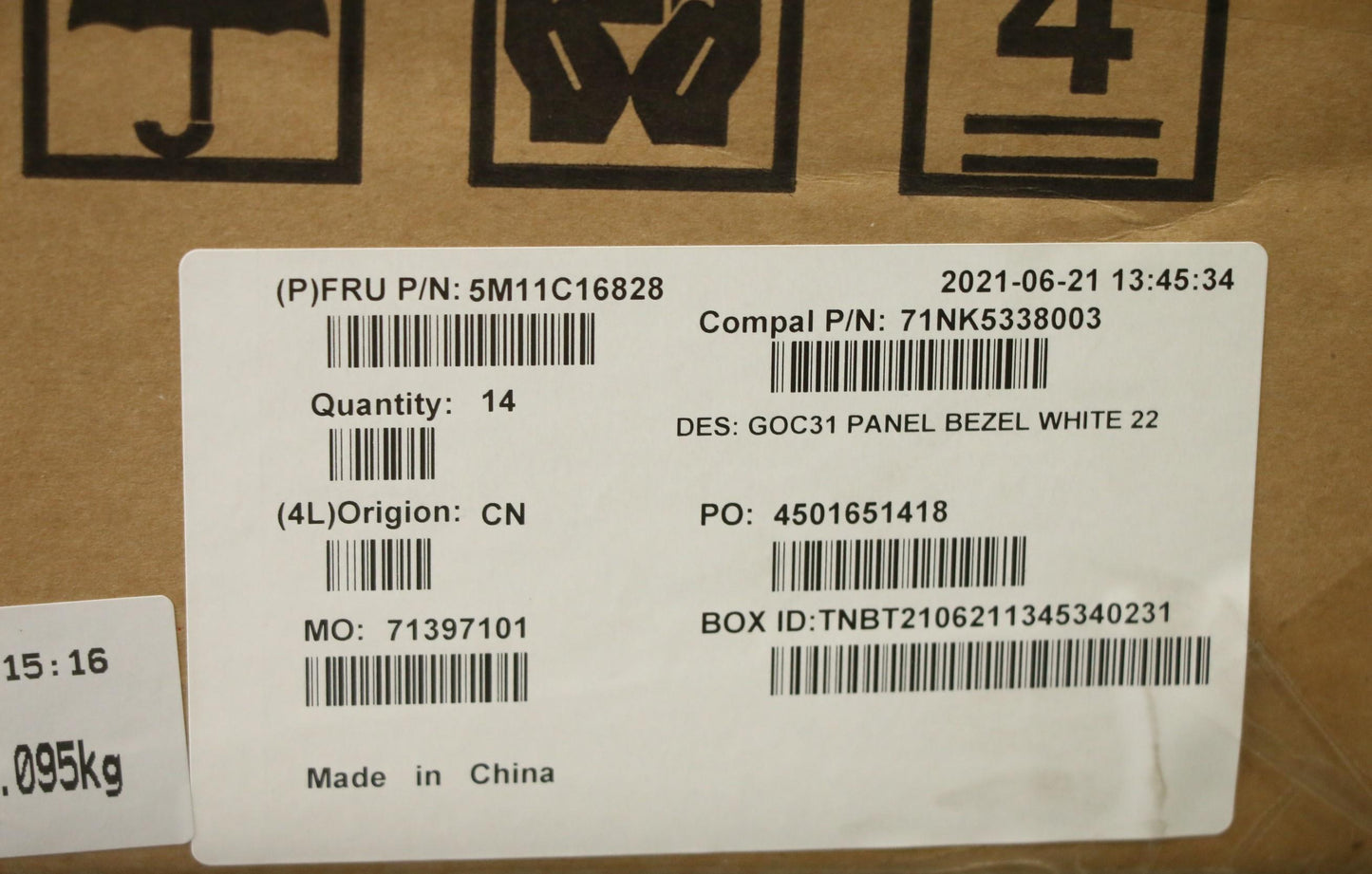 Lenovo Mech_Asm Panel_Bezel,White,A3 - 5M11C16828