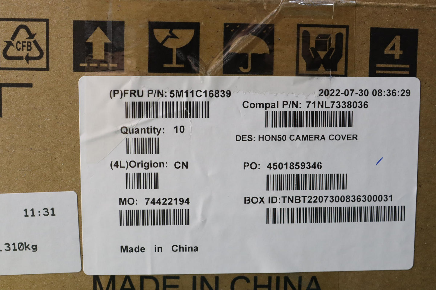 Lenovo Mechasm Mechasm Hon50Cameracov - 5M11C16839
