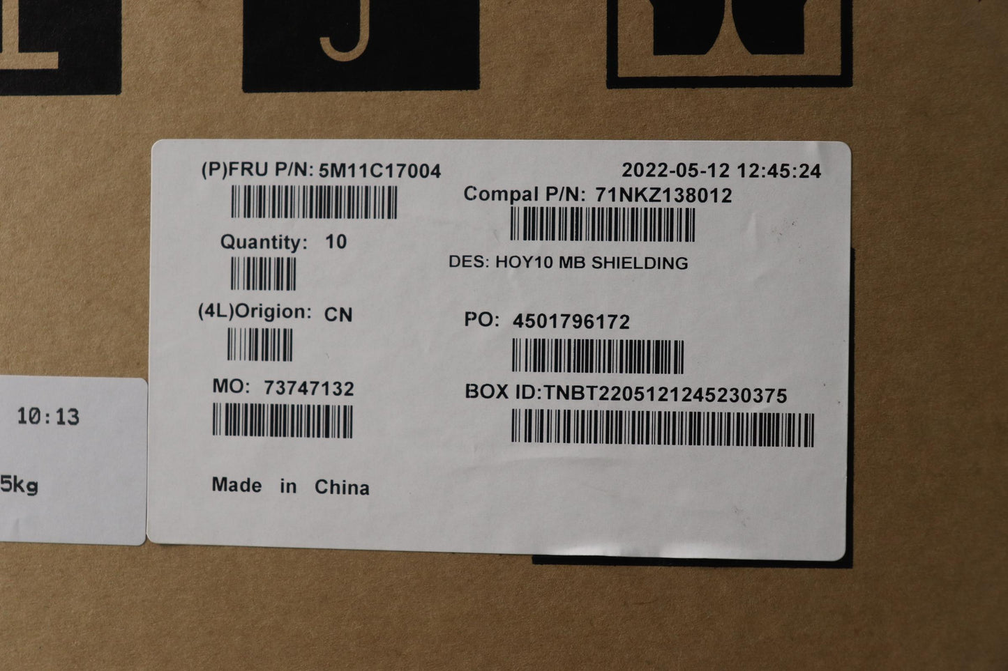 Lenovo Mech Assembly Mb_Shielding_Iap - 5M11C17004