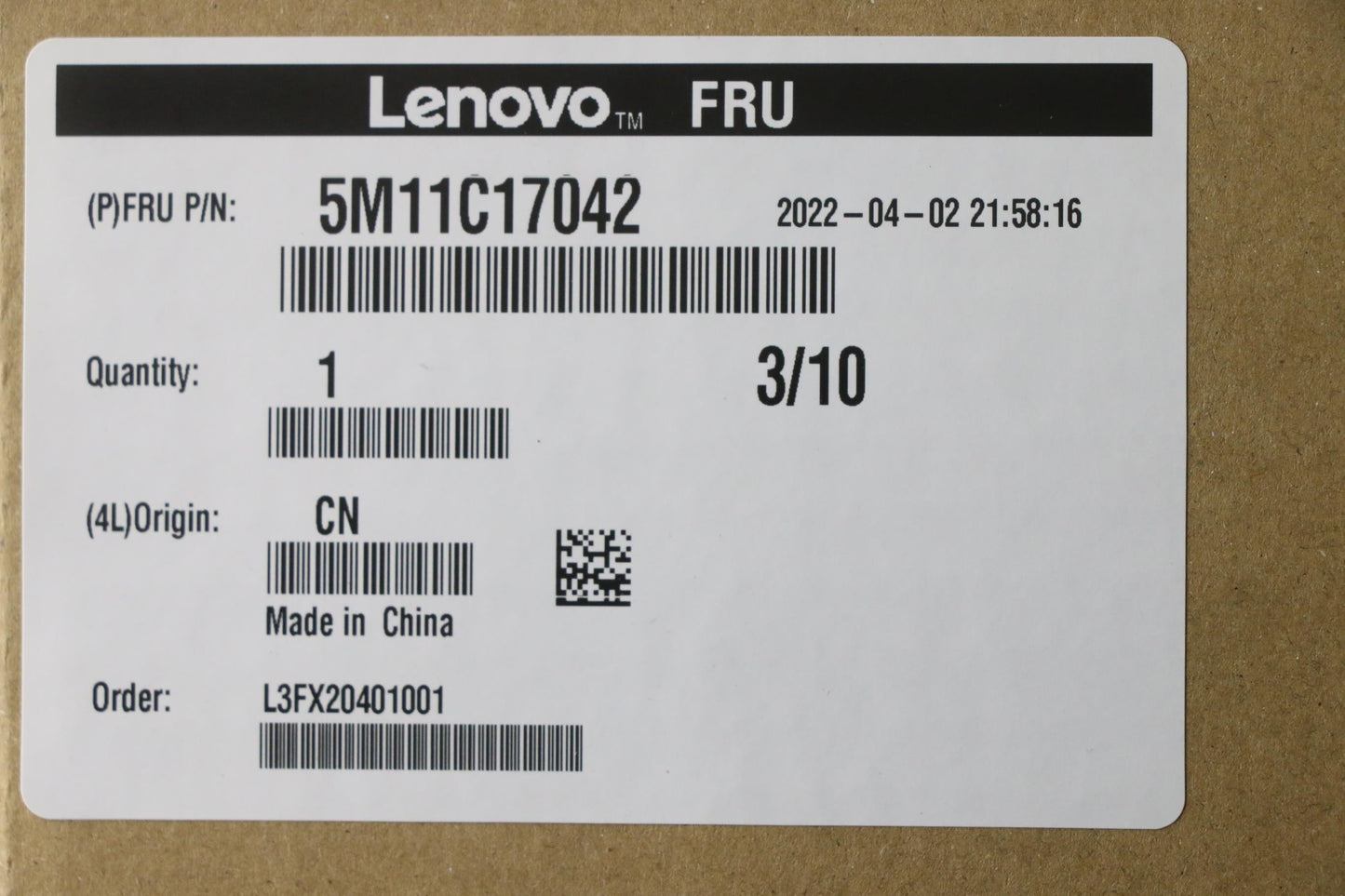Lenovo Mech Assembly Tiny 170W Ext Ad - 5M11C17042