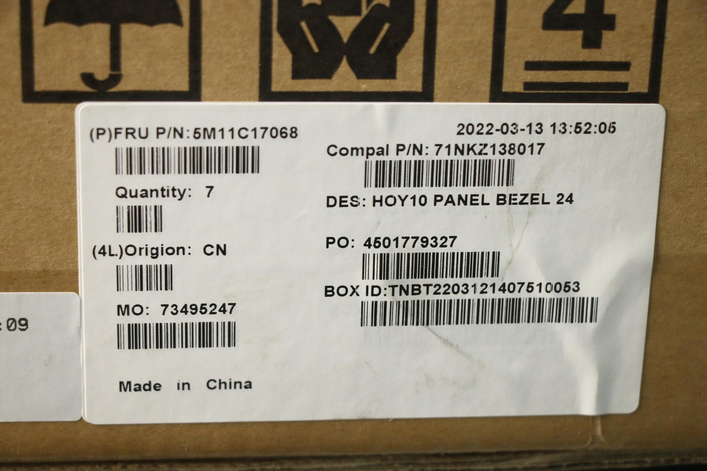 Lenovo Mech Assembly Panel_Bezel,B,Ai - 5M11C17068