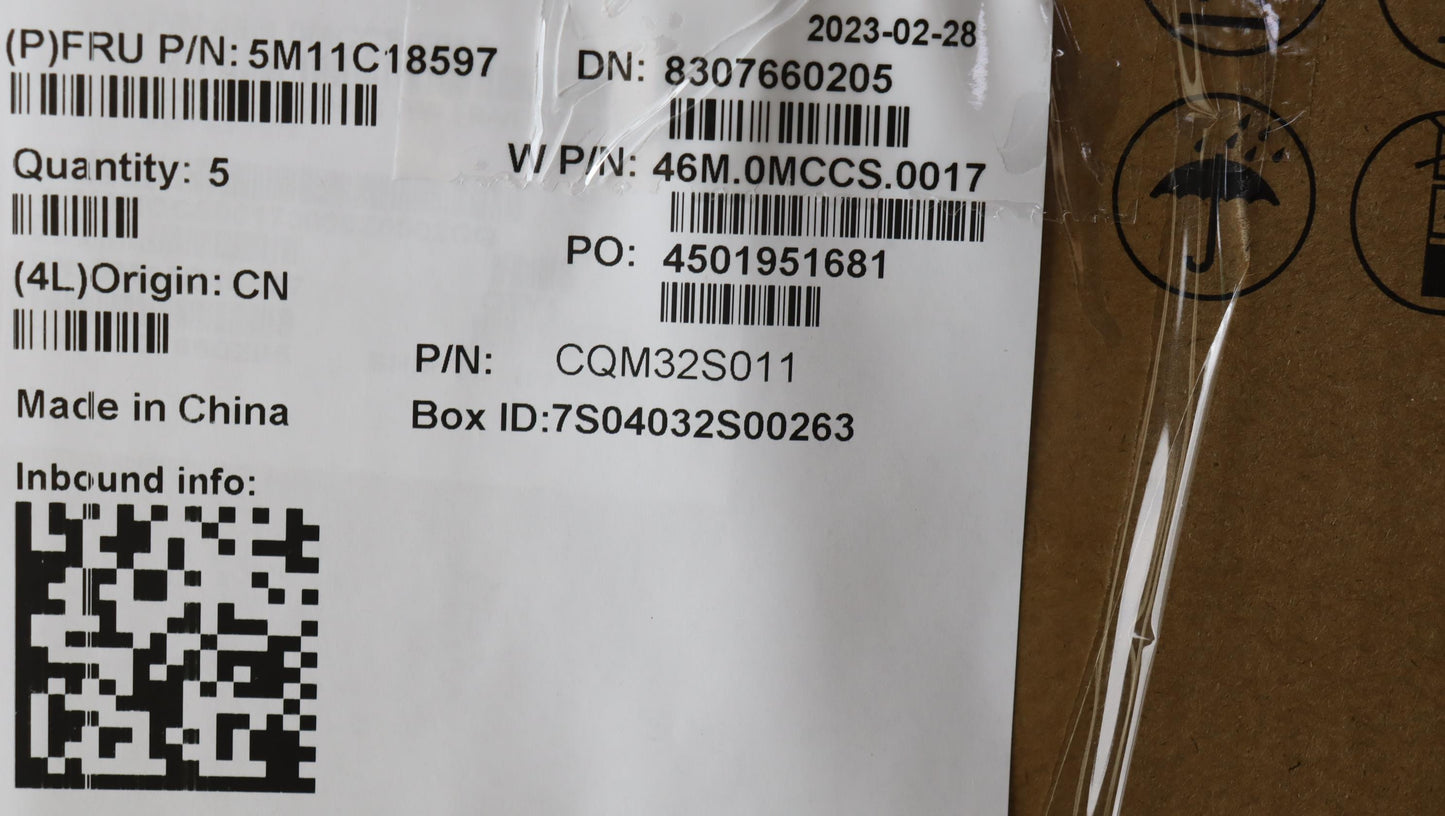 Lenovo Mech_Asm Ww C-Cvr+Fra/Eng Kb A - 5M11C18597