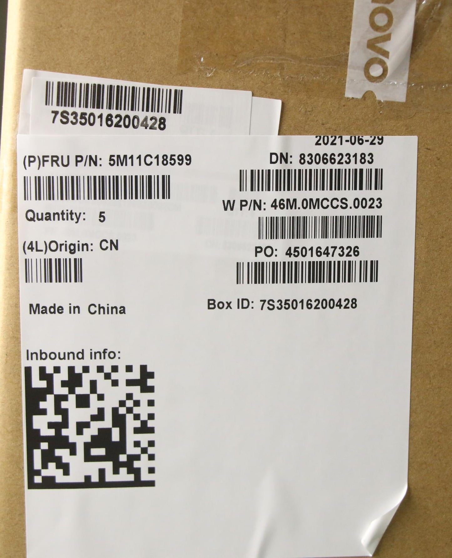 Lenovo Mech_Asm Ww C-Cvr+Bel Kb Asm,C - 5M11C18599