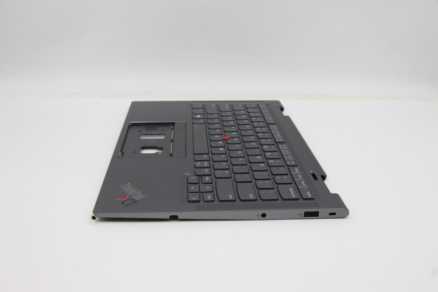 Lenovo C-Cover with USA English Backlit Keyboard, Grey, WLAN Compatible - 5M11C40952