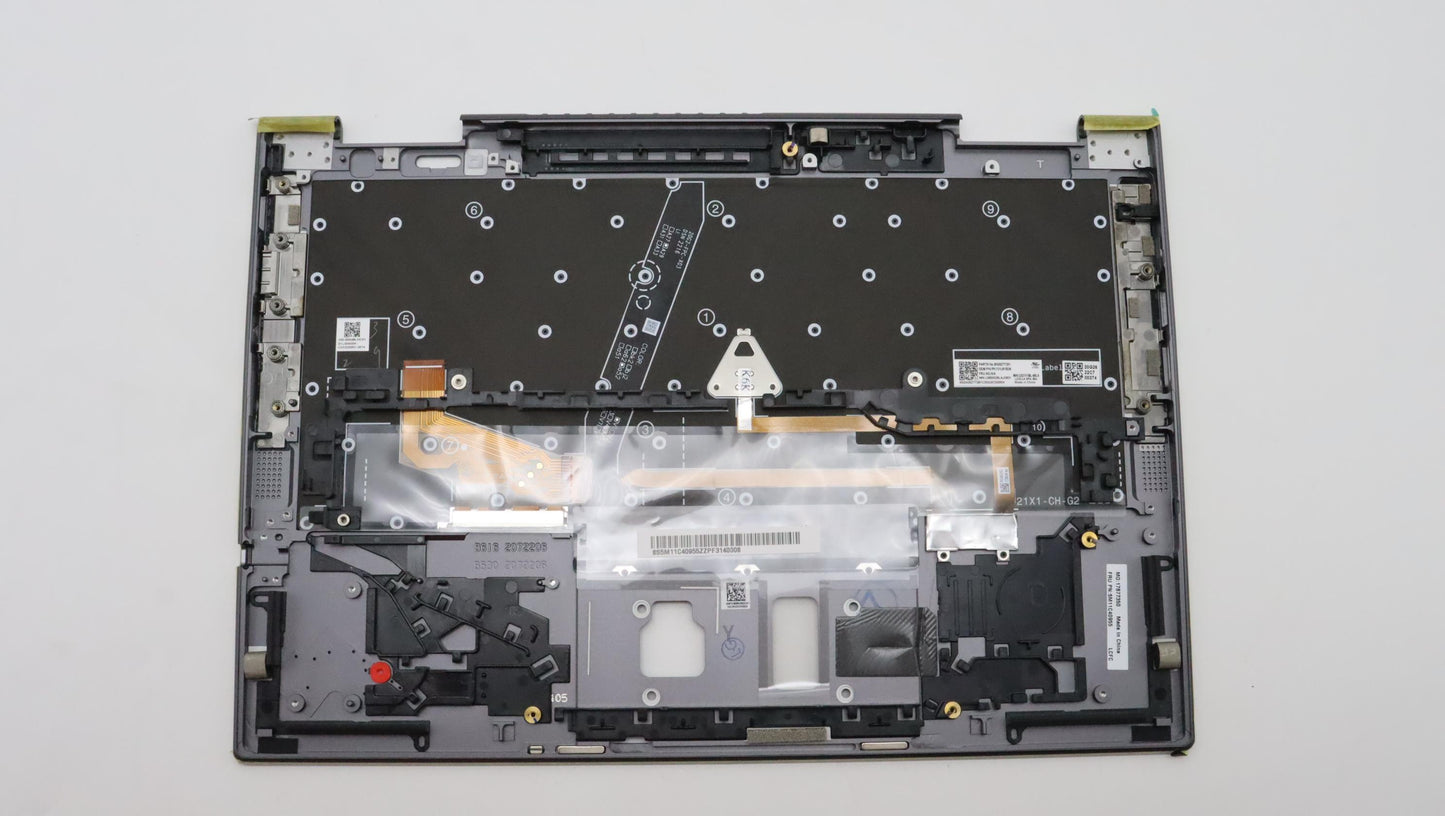 Lenovo C-Cover with Keyboard, Spanish LA, Storm Grey, WLAN Support - 5M11C40955