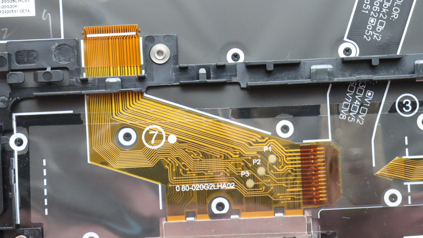 Lenovo C-Cover with Keyboard, Spanish LA, Storm Grey, WLAN Support - 5M11C40955