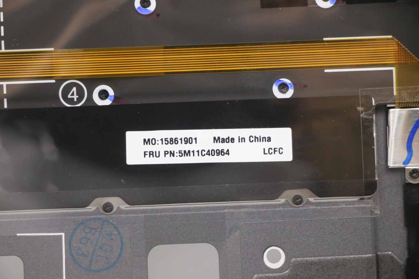 Lenovo Mech_Asm Kbd Bzl,Wl,Gy,Chy,Gre - 5M11C40964
