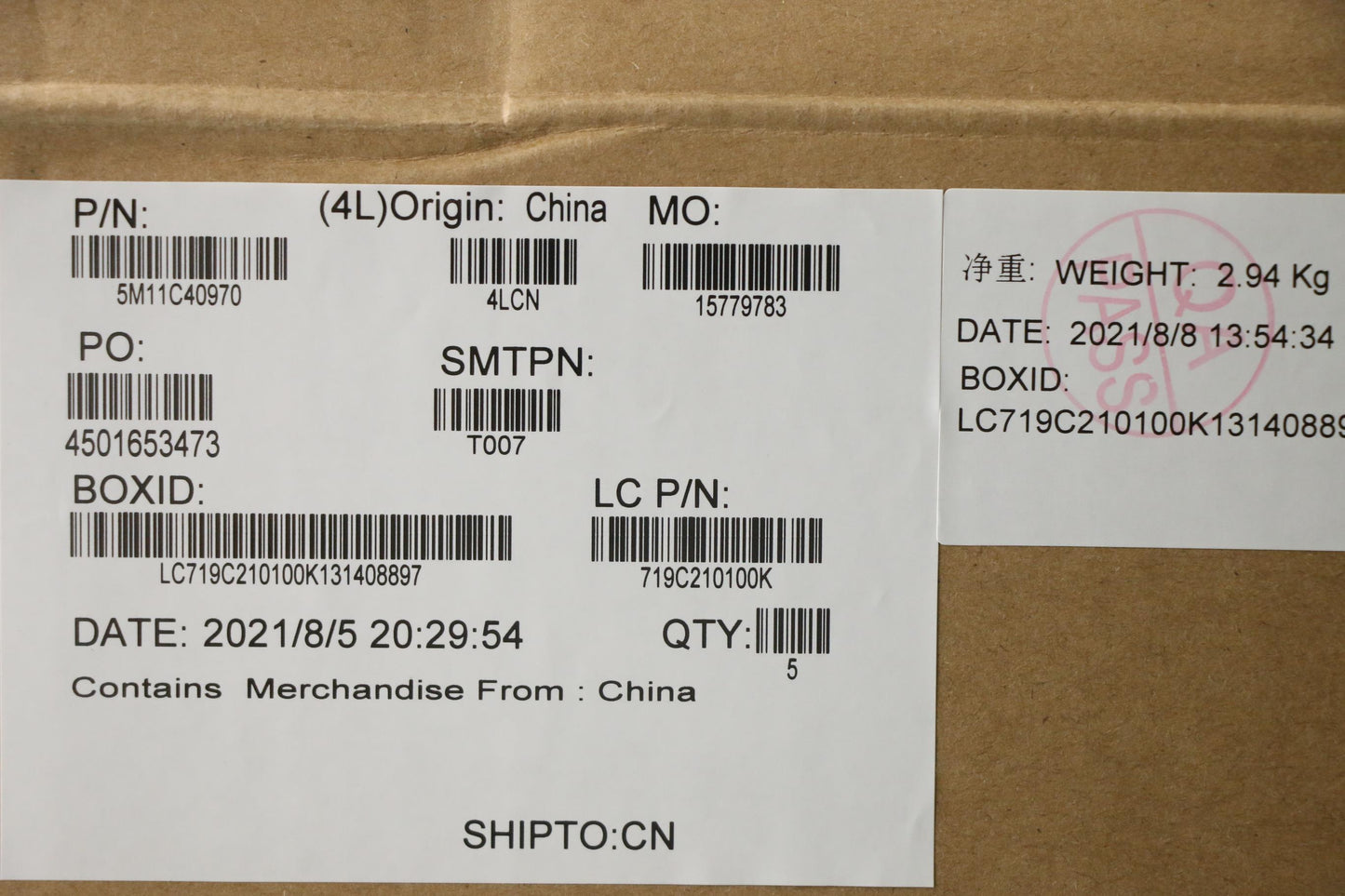 Lenovo Mech_Asm Kbd Bzl,Wl,Gy,Chy,Por - 5M11C40970