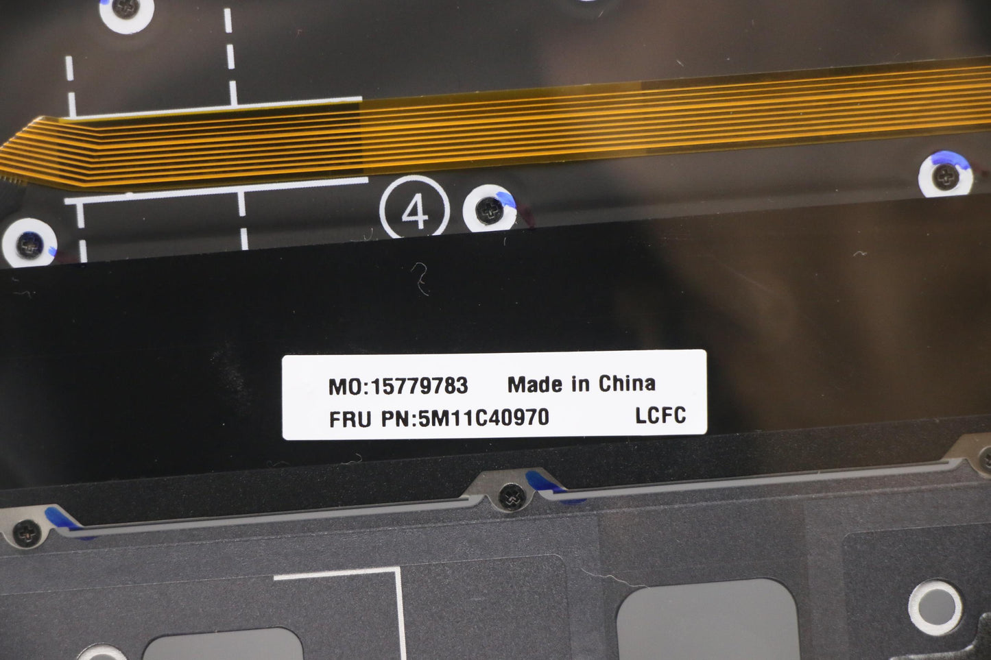 Lenovo Mech_Asm Kbd Bzl,Wl,Gy,Chy,Por - 5M11C40970