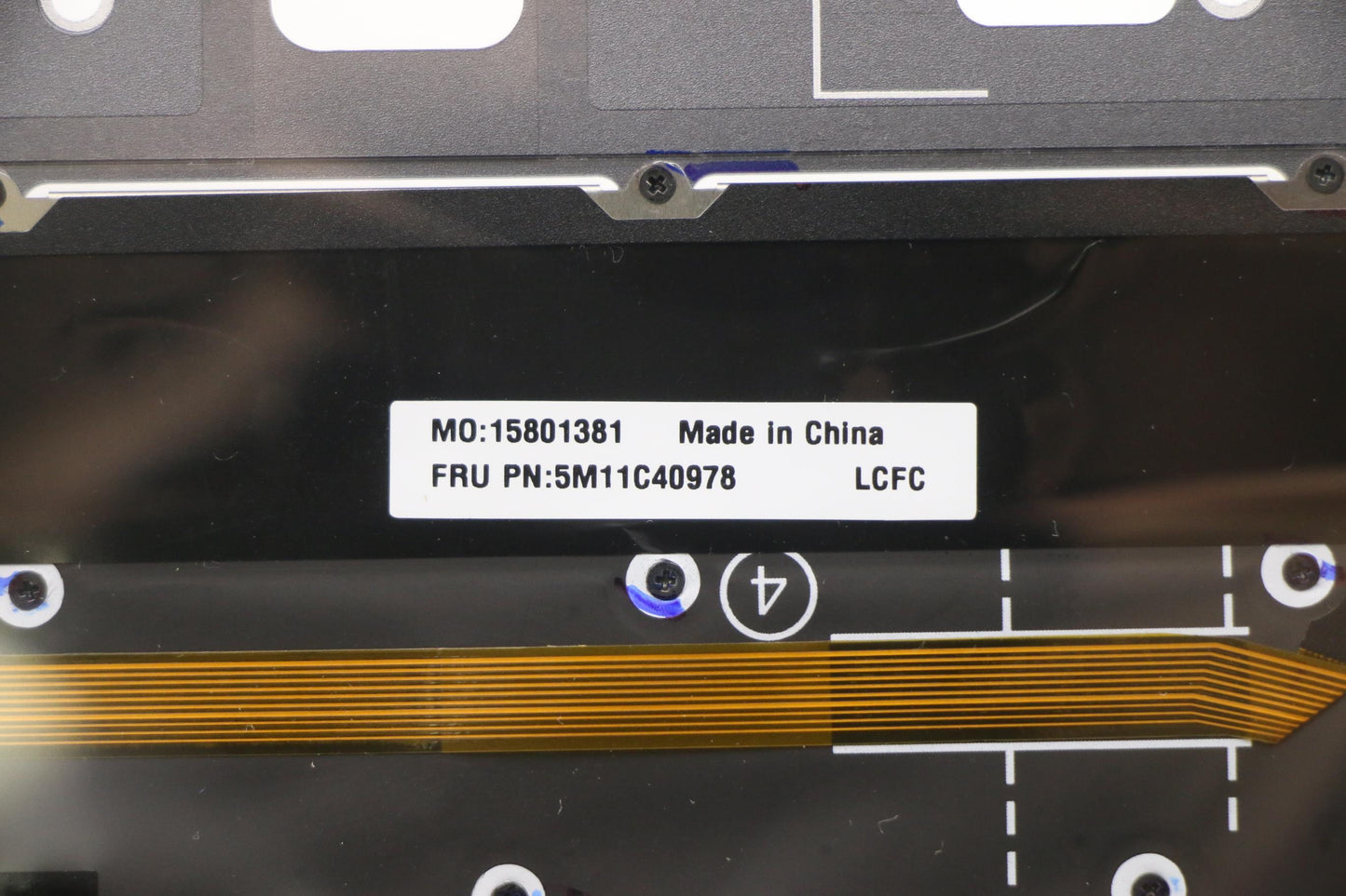 Lenovo Mech_Asm Kbd Bzl,Wl,Gy,Chy,Jpn - 5M11C40978