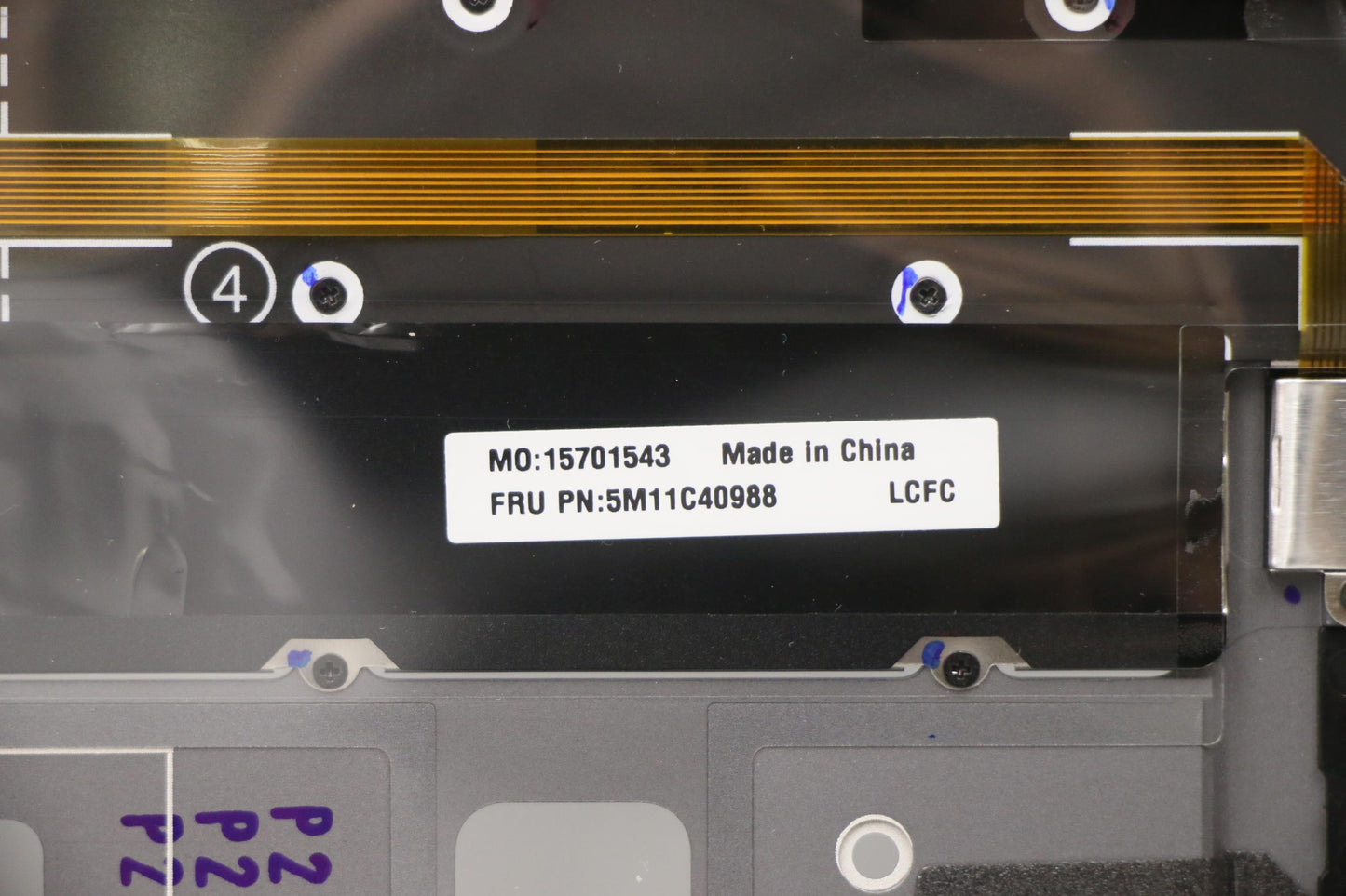 Lenovo C-Cover with Keyboard, USA English, Storm Grey, WWAN Support - 5M11C40988