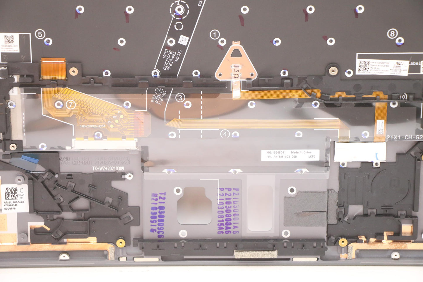 Lenovo Mech_Asm Kbd Bzl,Ww,Gy,Chy,Gre - 5M11C41000