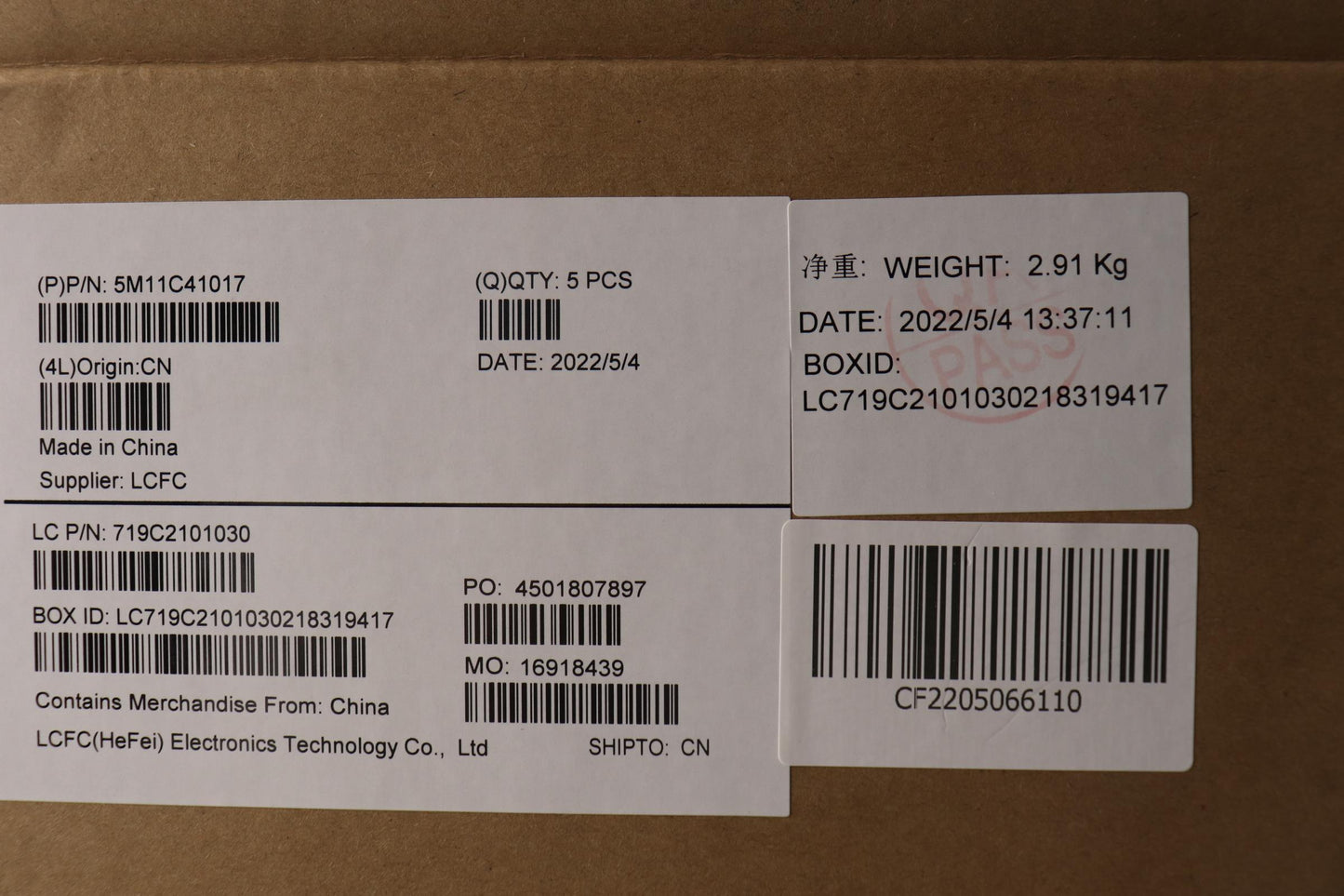 Lenovo Mech_Asm Kbd Bzl,Ww,Gy,Chy,Tha - 5M11C41017
